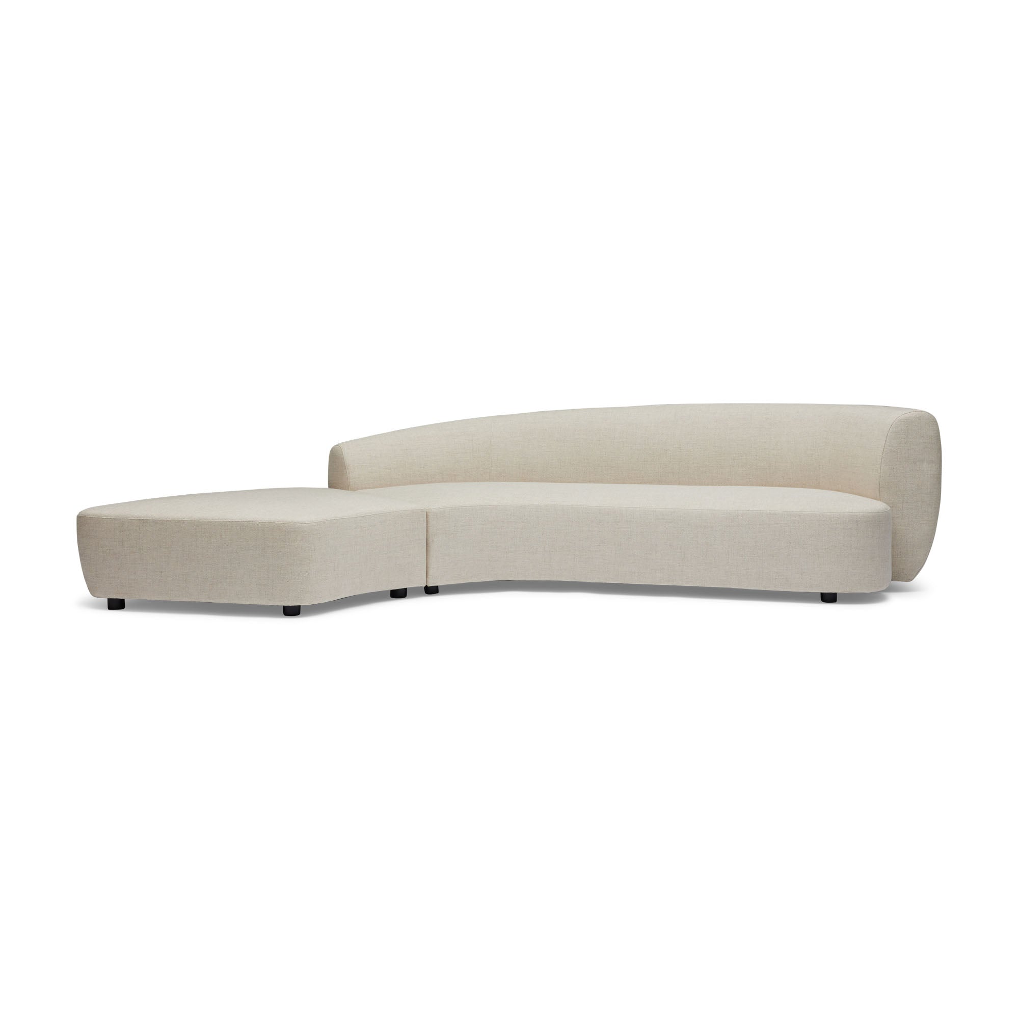 Celine Sectional Sofa Ivory Left