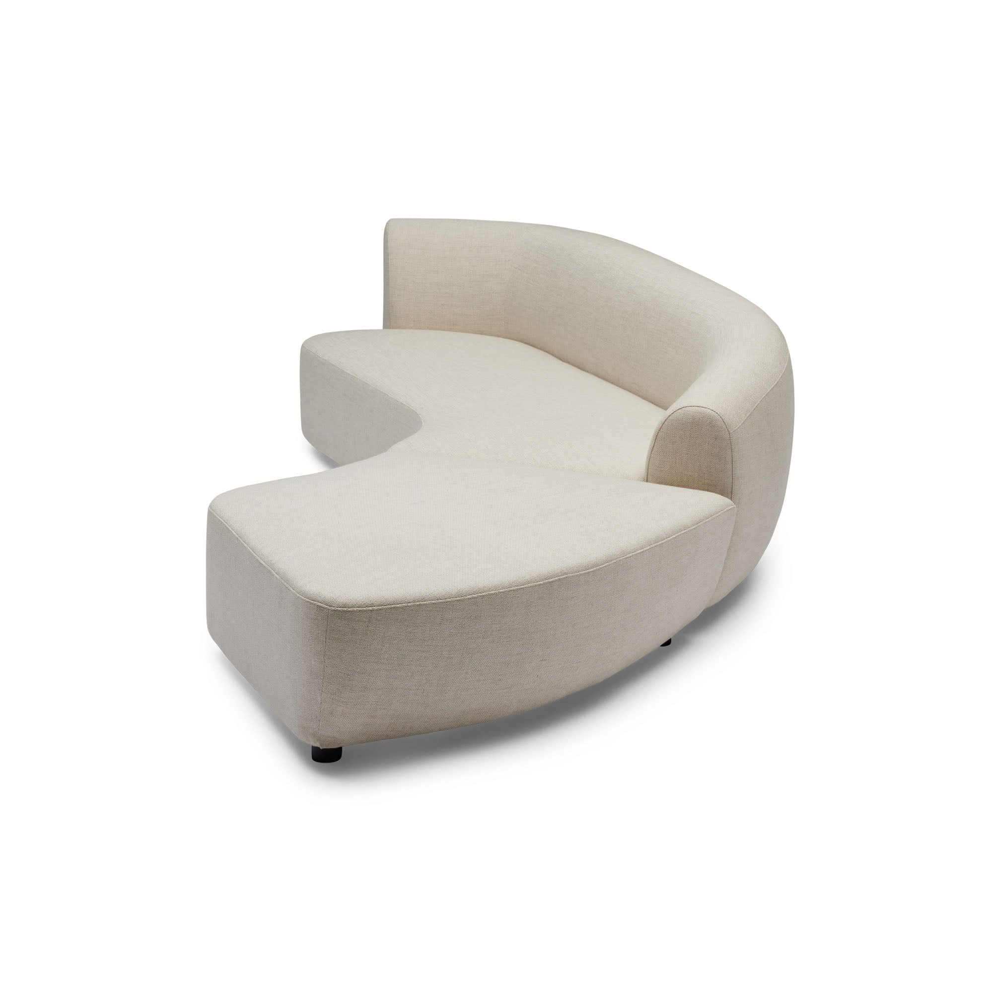 Celine Sectional Sofa Ivory Right