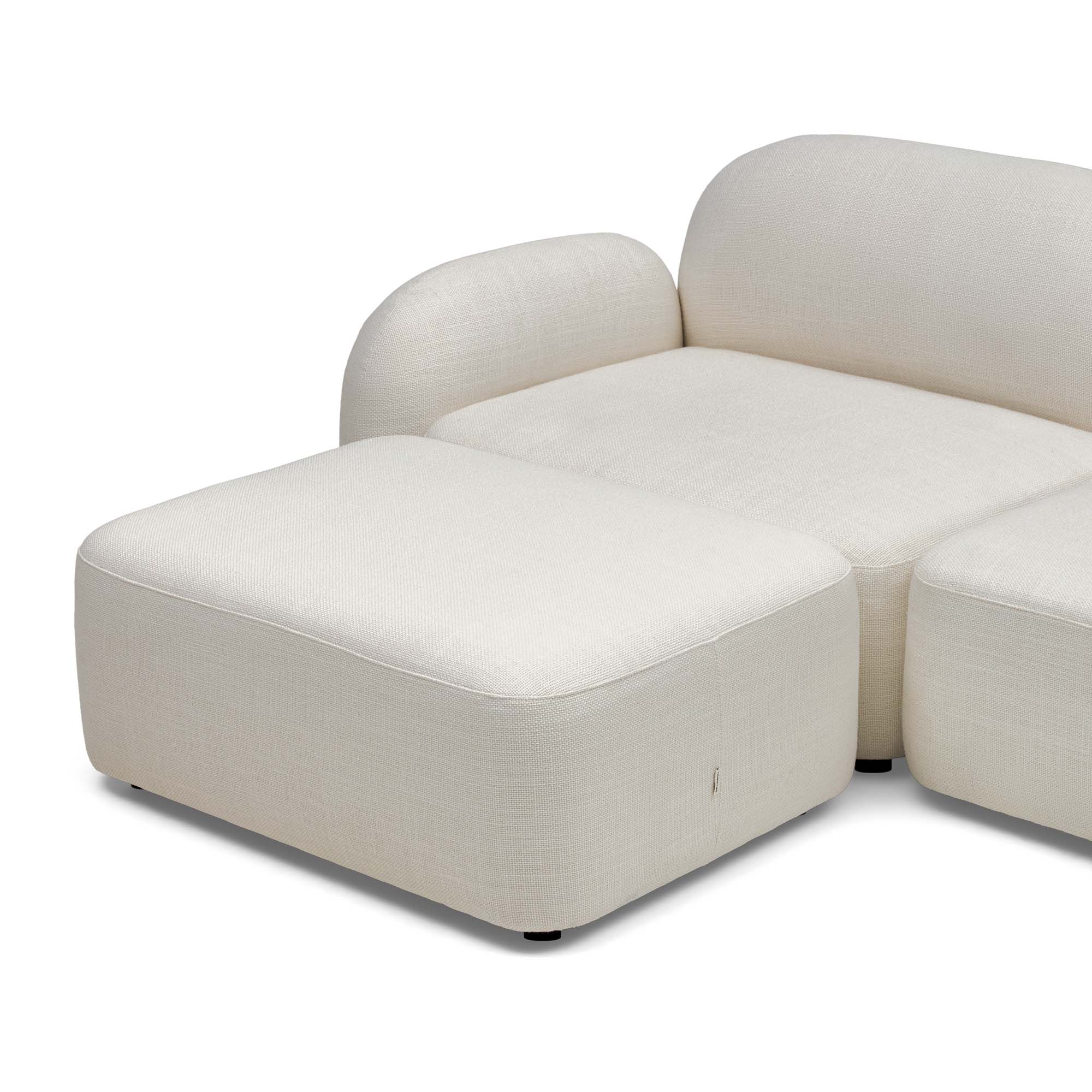 Oslo Modular Sofa Ivory 3 Seat Left Chaise