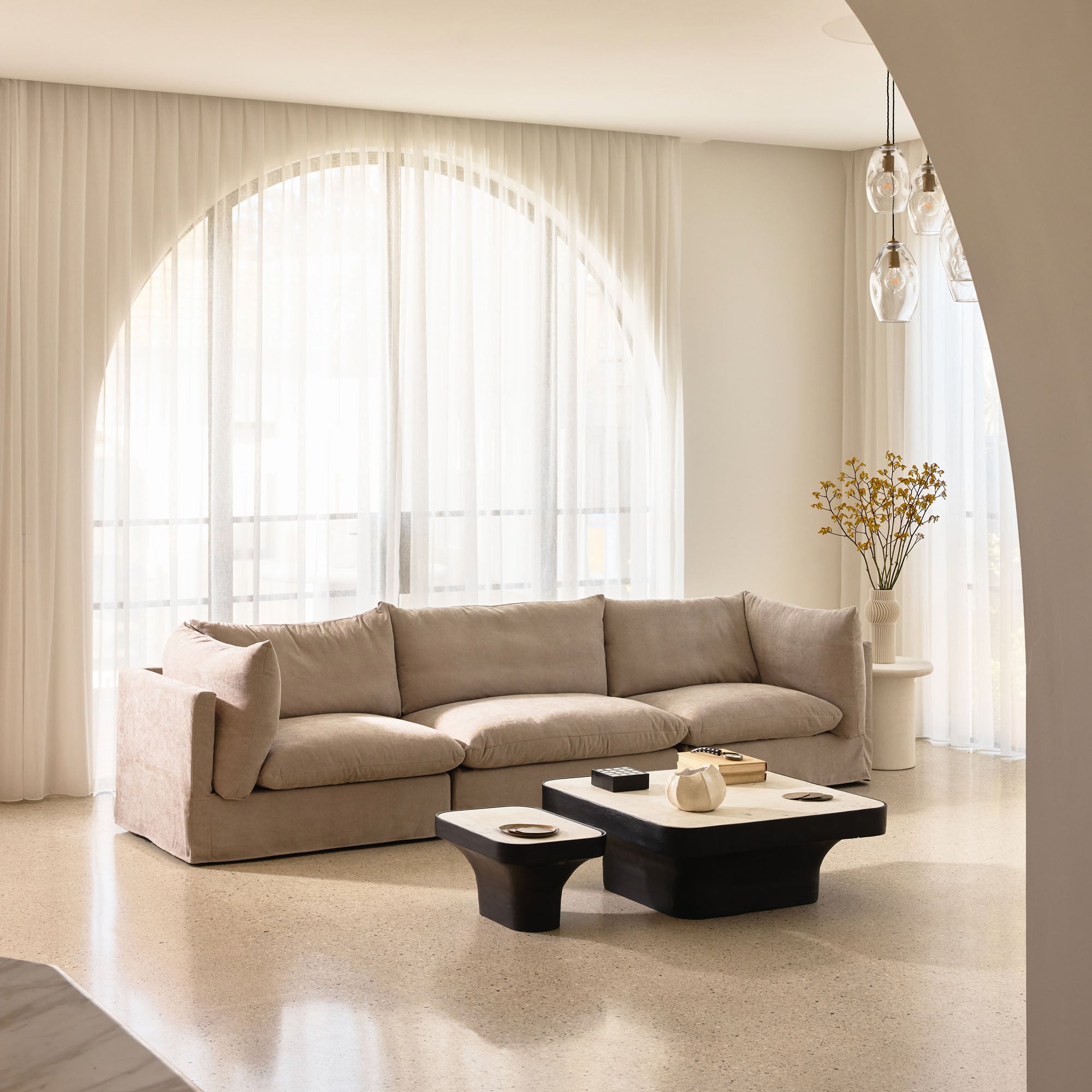 Mia Modular Sofa Oatmeal 3 Seat