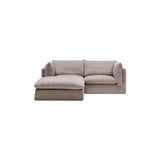 Mia Modular Sofa Oatmeal 2 Seat with Ottoman