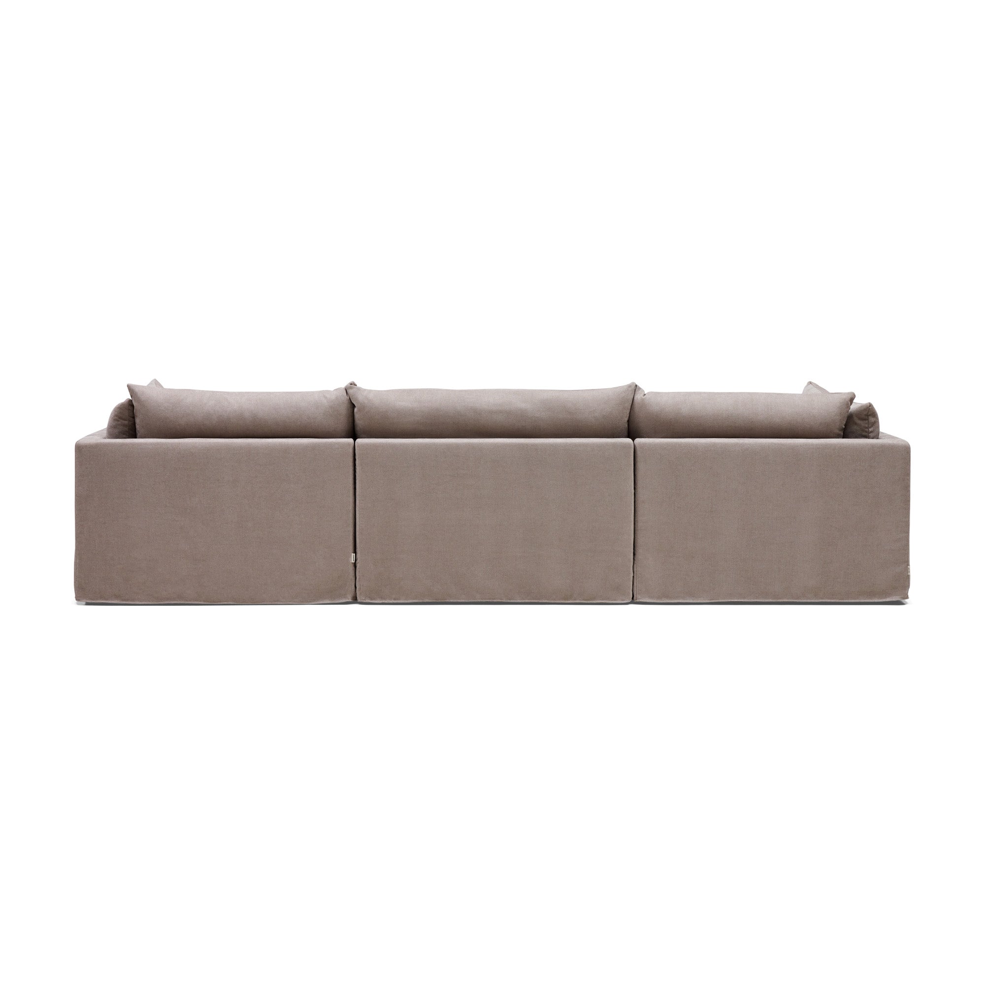 Mia Modular Sofa Oatmeal 3 Seat Left Chaise