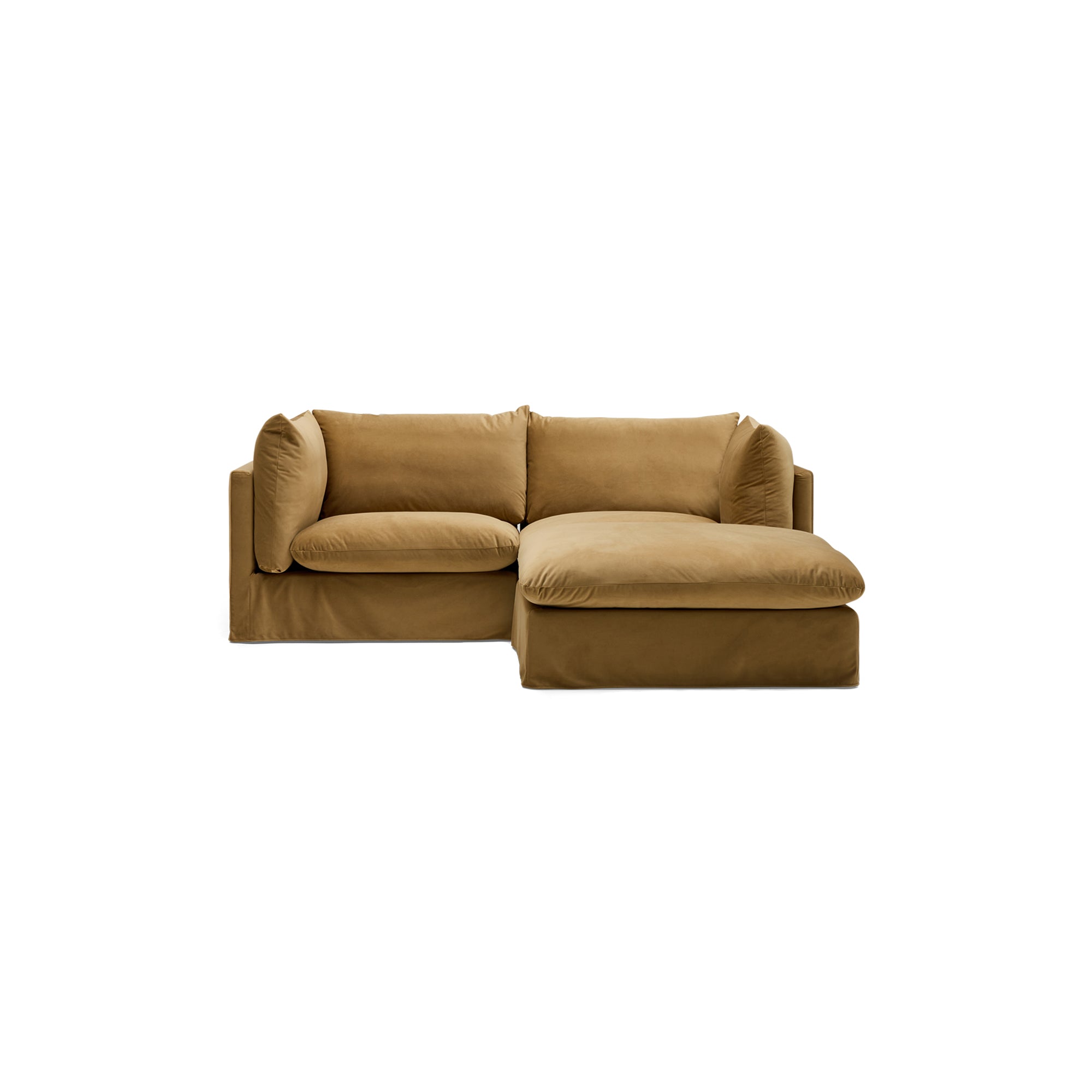 Mia Modular Sofa Sand 2 Seat with Ottoman