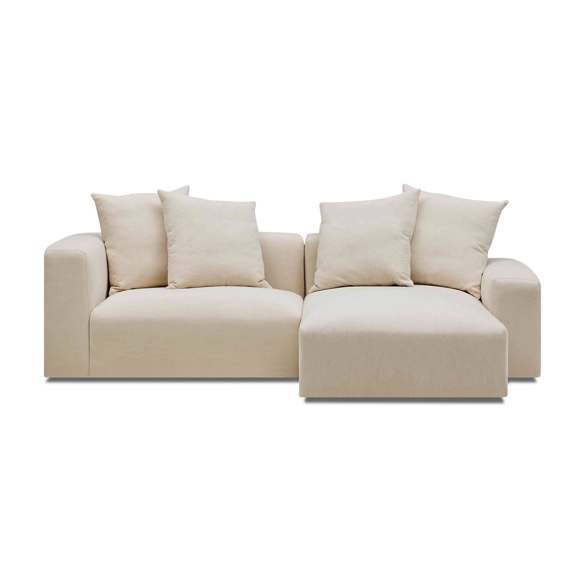 Madrid Modular Sofa Dutch White 2 Seat Right