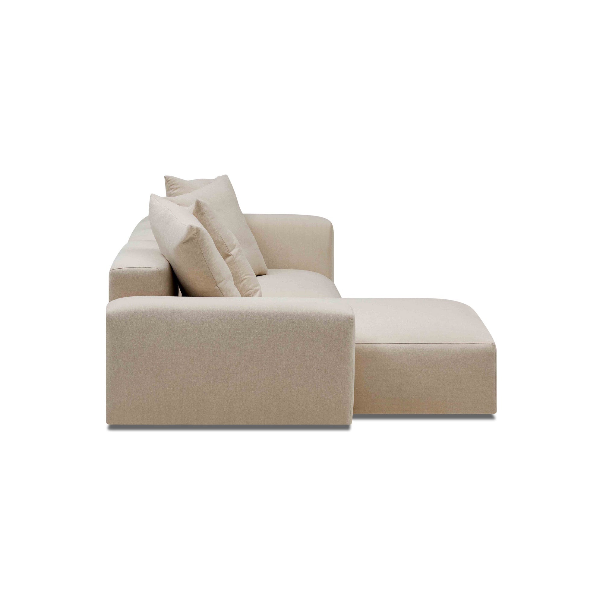 Madrid Modular Sofa Dutch White 2 Seat Left