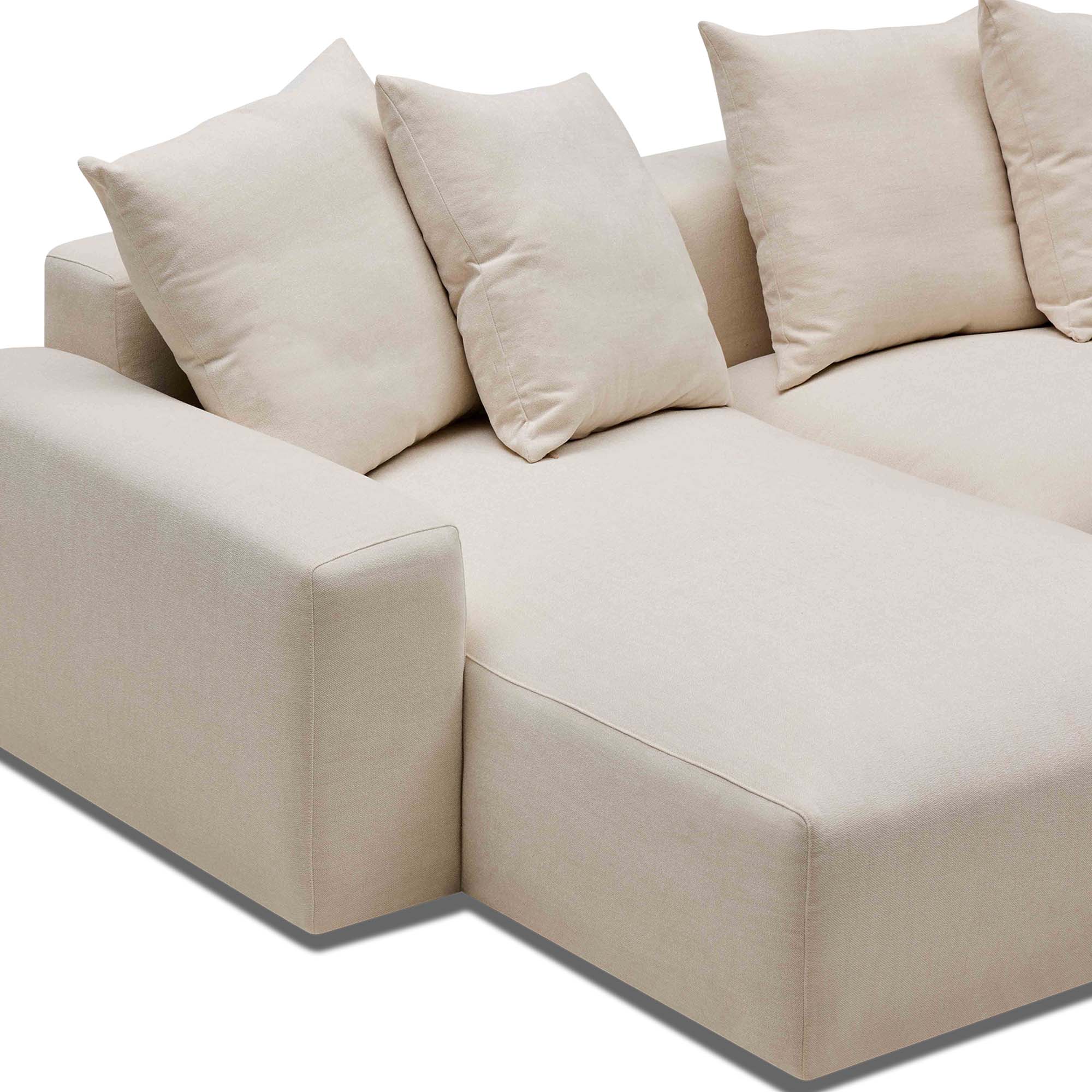 Madrid Modular Sofa Dutch White 2 Seat Left