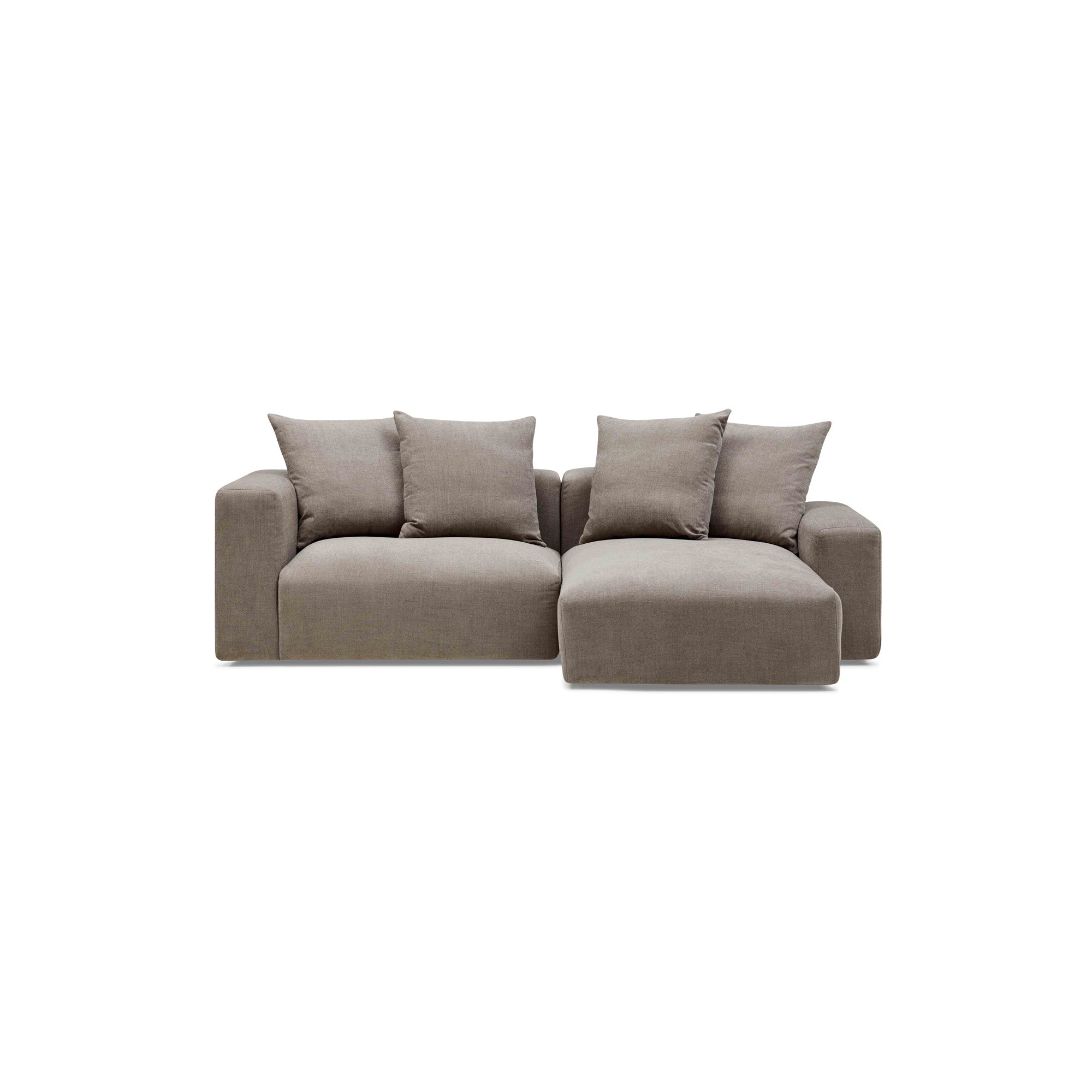 Madrid Modular Sofa Slate 2 Seat Right