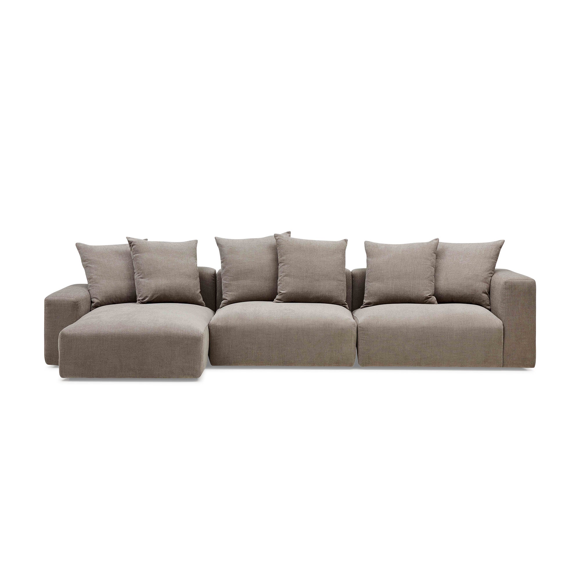 Madrid Modular Sofa Slate 3 Seat Left