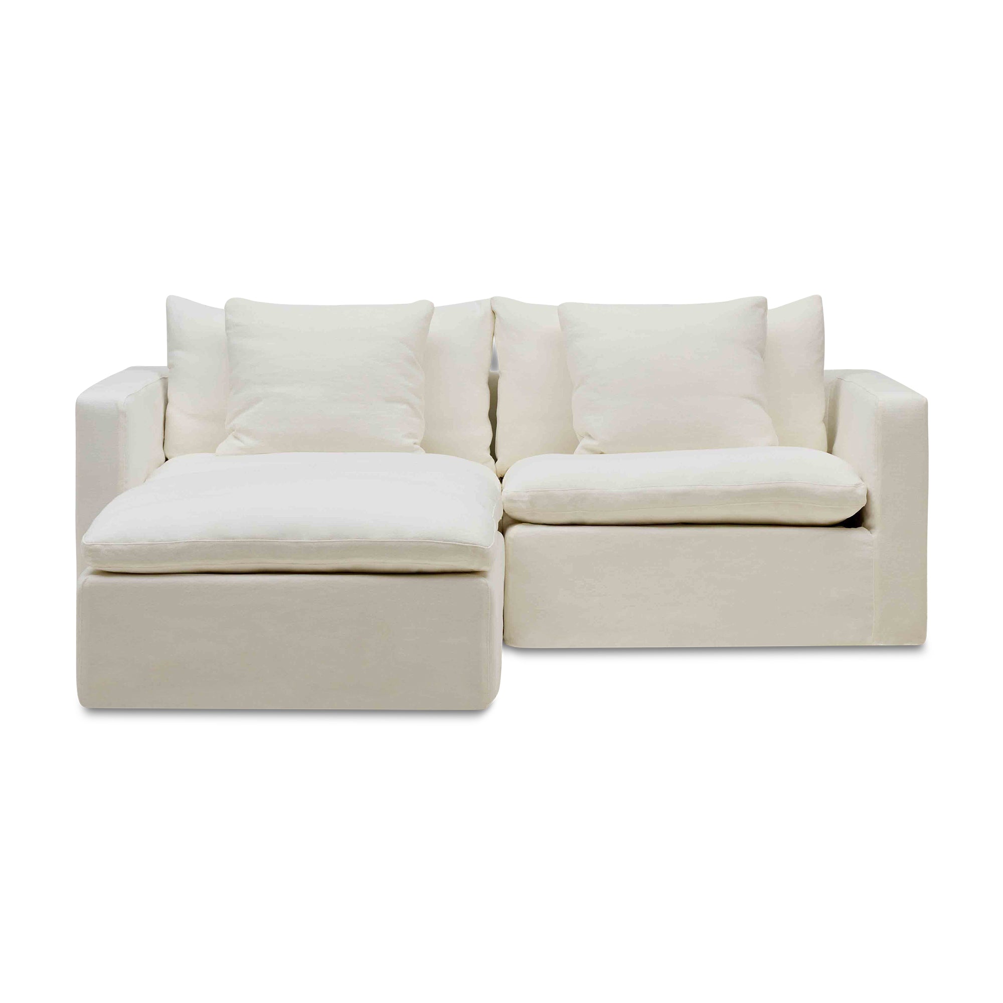 Cape Modular Sofa Snow 2 Seat with Ottoman