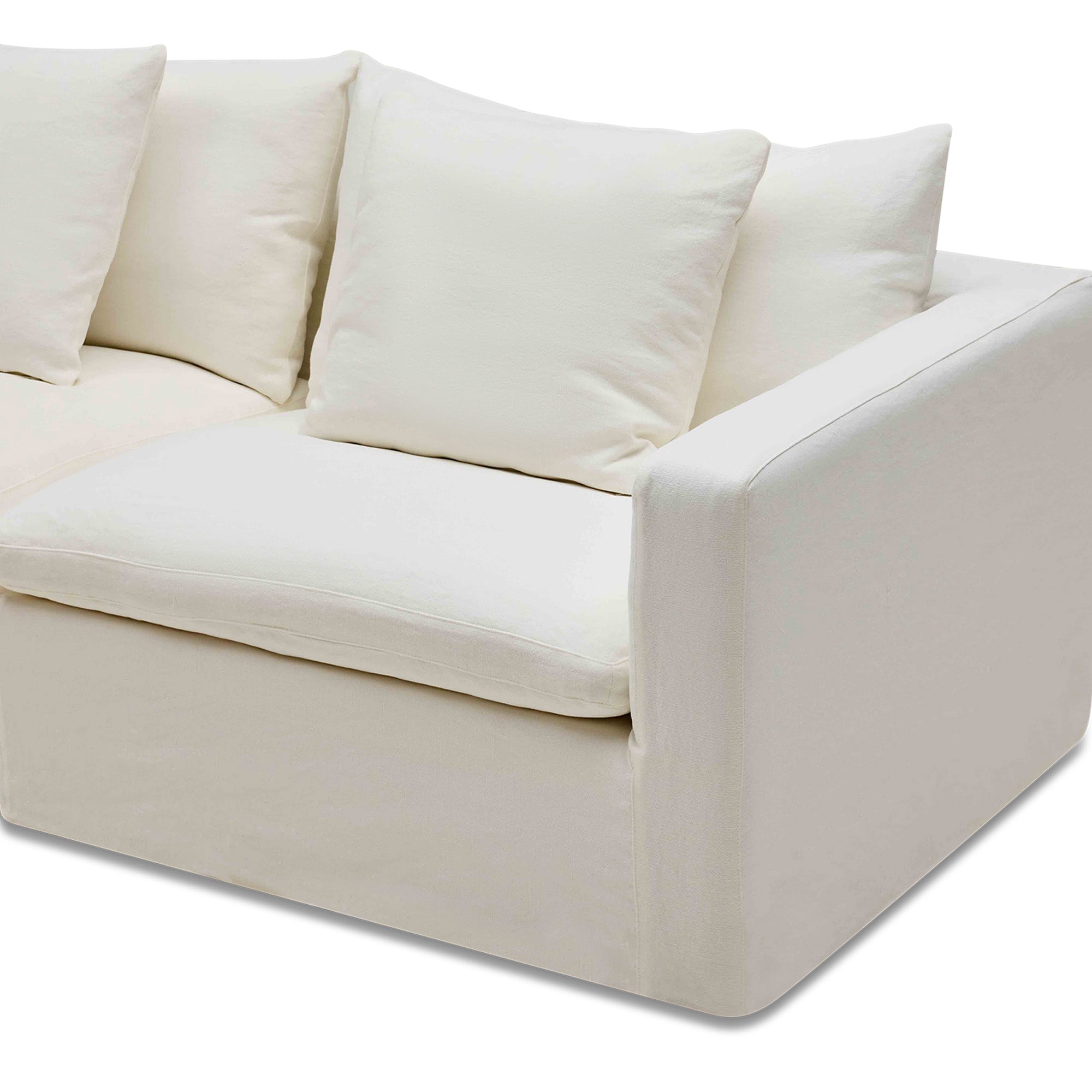 Cape Modular Sofa Snow 3 Seat Left