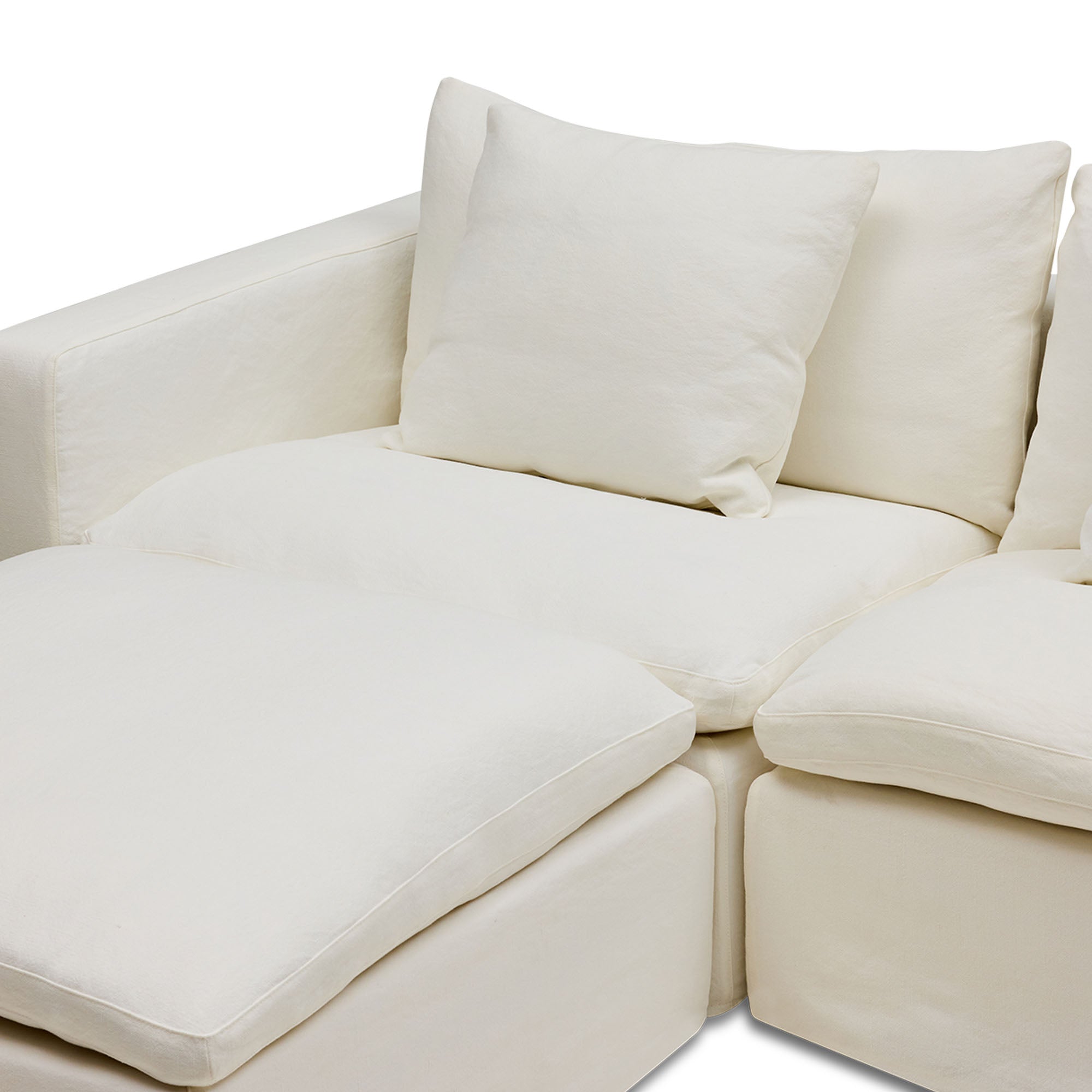 Cape Modular Sofa Snow 3 Seat Left