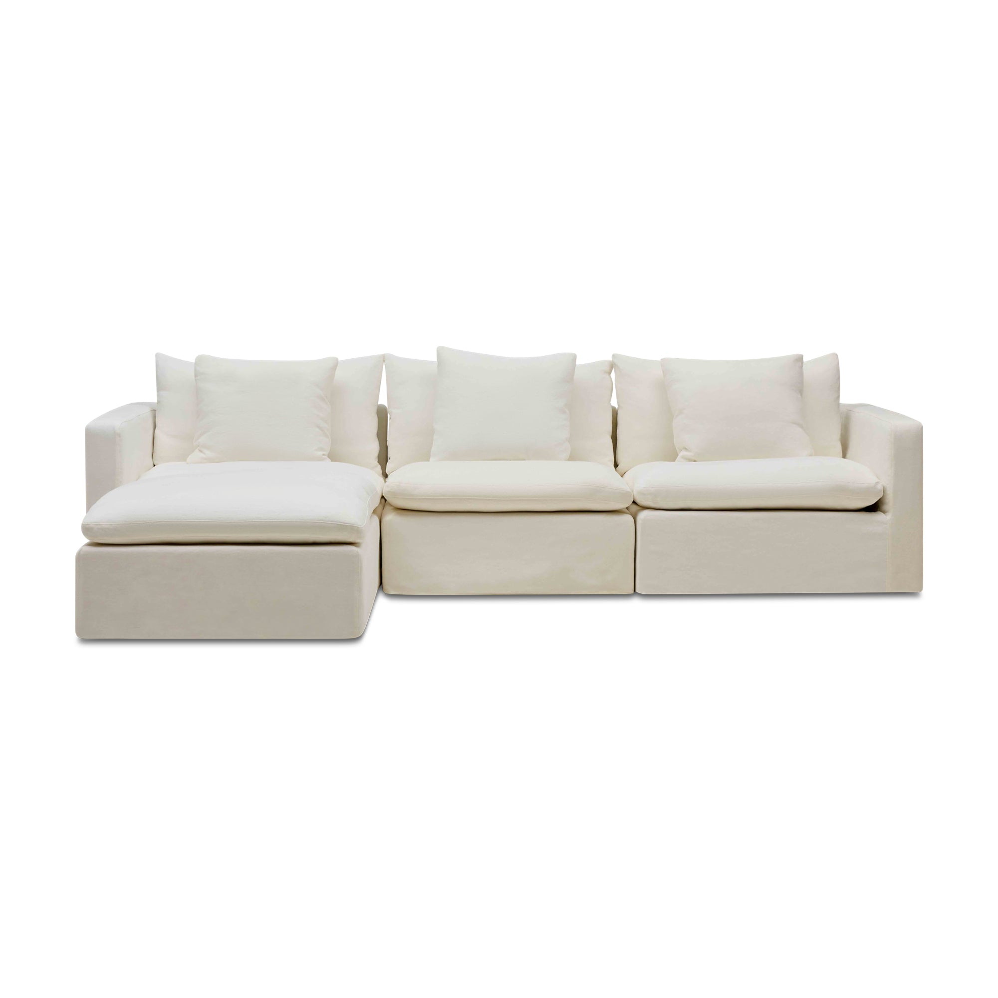 Cape Modular Sofa Snow 3 Seat Left