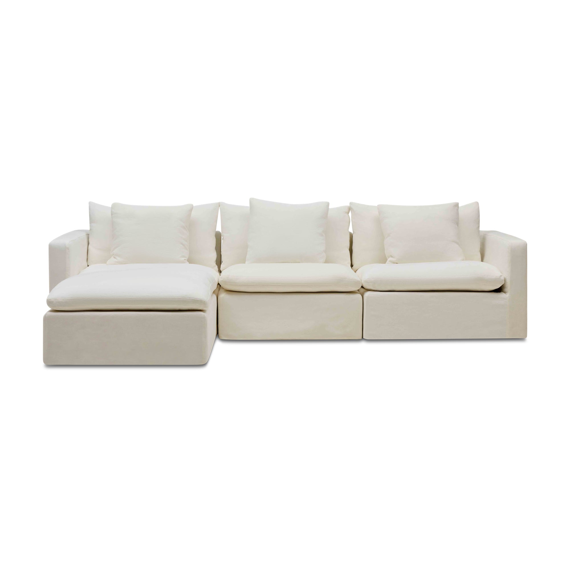 Cape Modular Sofa Snow 3 Seat with Ottoman