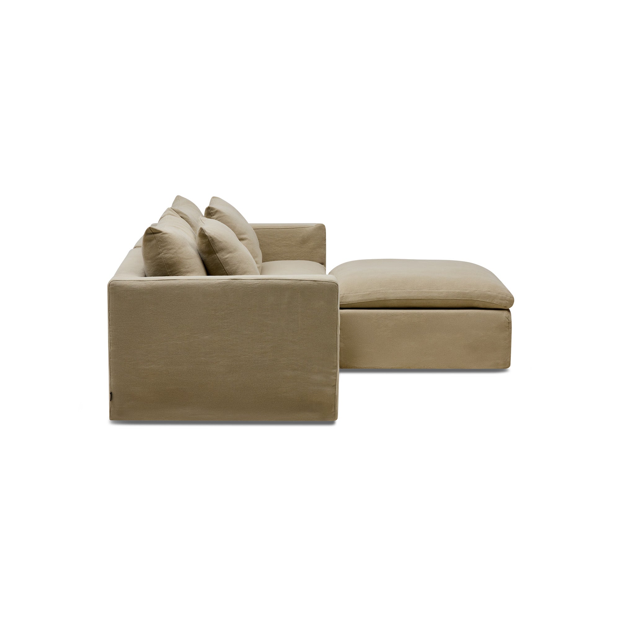 Cape Modular Sofa Warm Stone 2 Seat Right