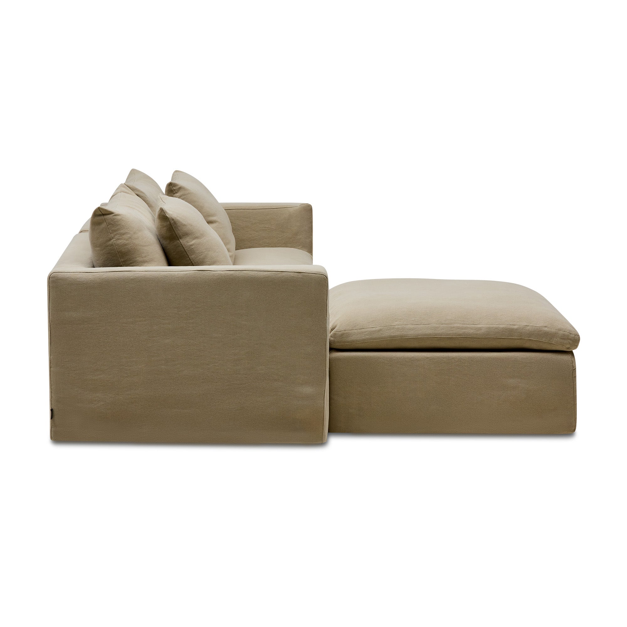 Cape Modular Sofa Warm Stone 2 Seat Left