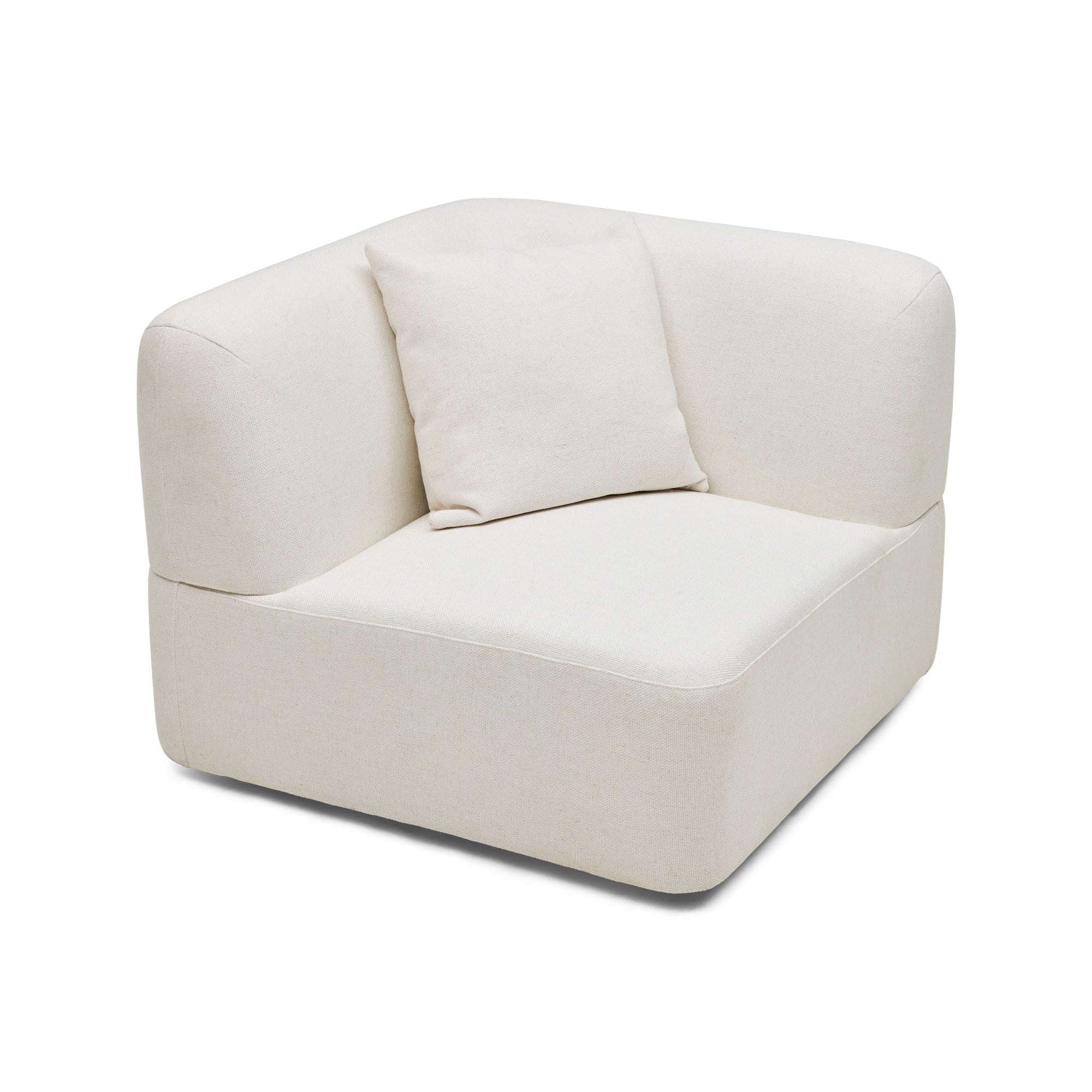 Pascal Sofa Corner in Ivory White