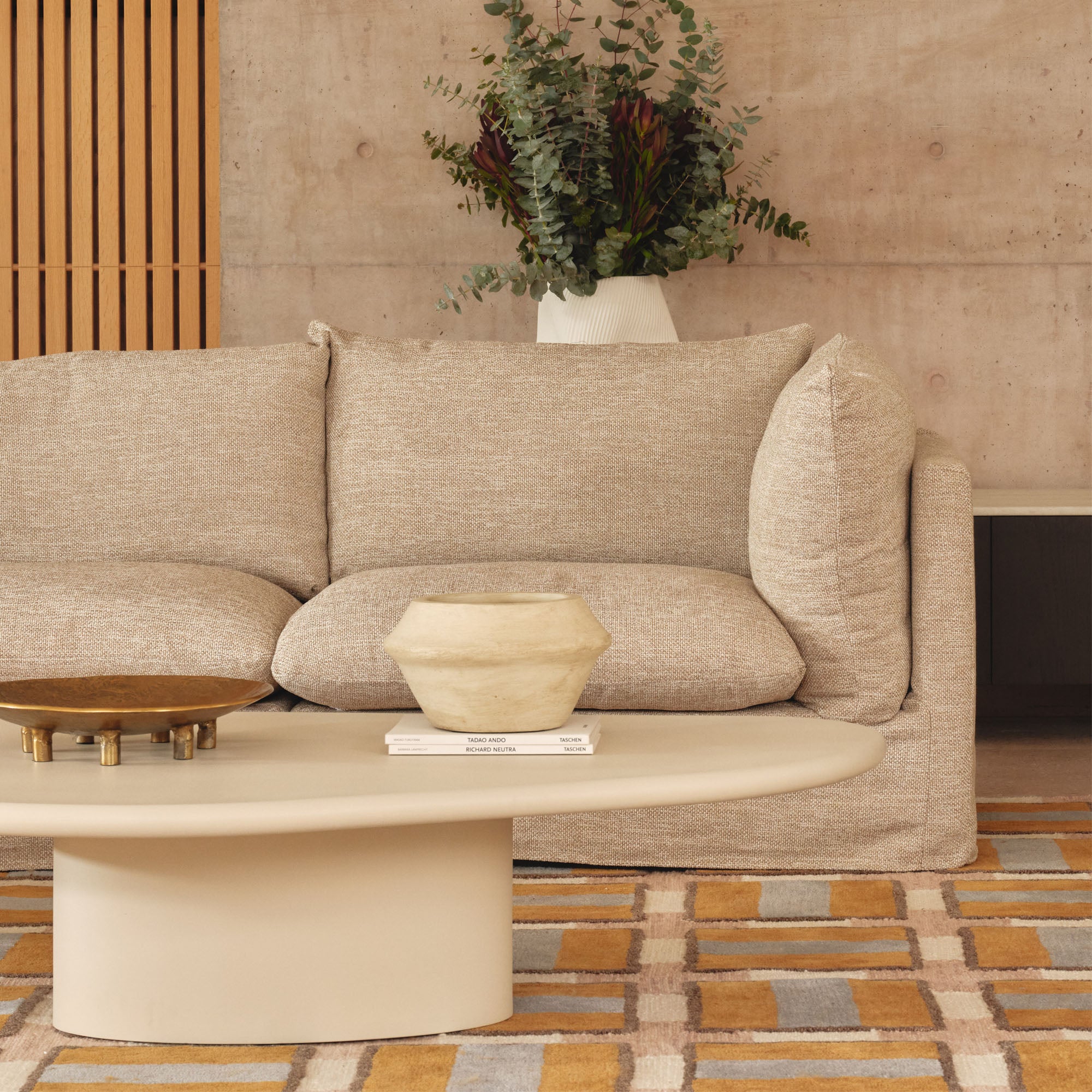 Mia Modular Sofa Husk  2 Seat