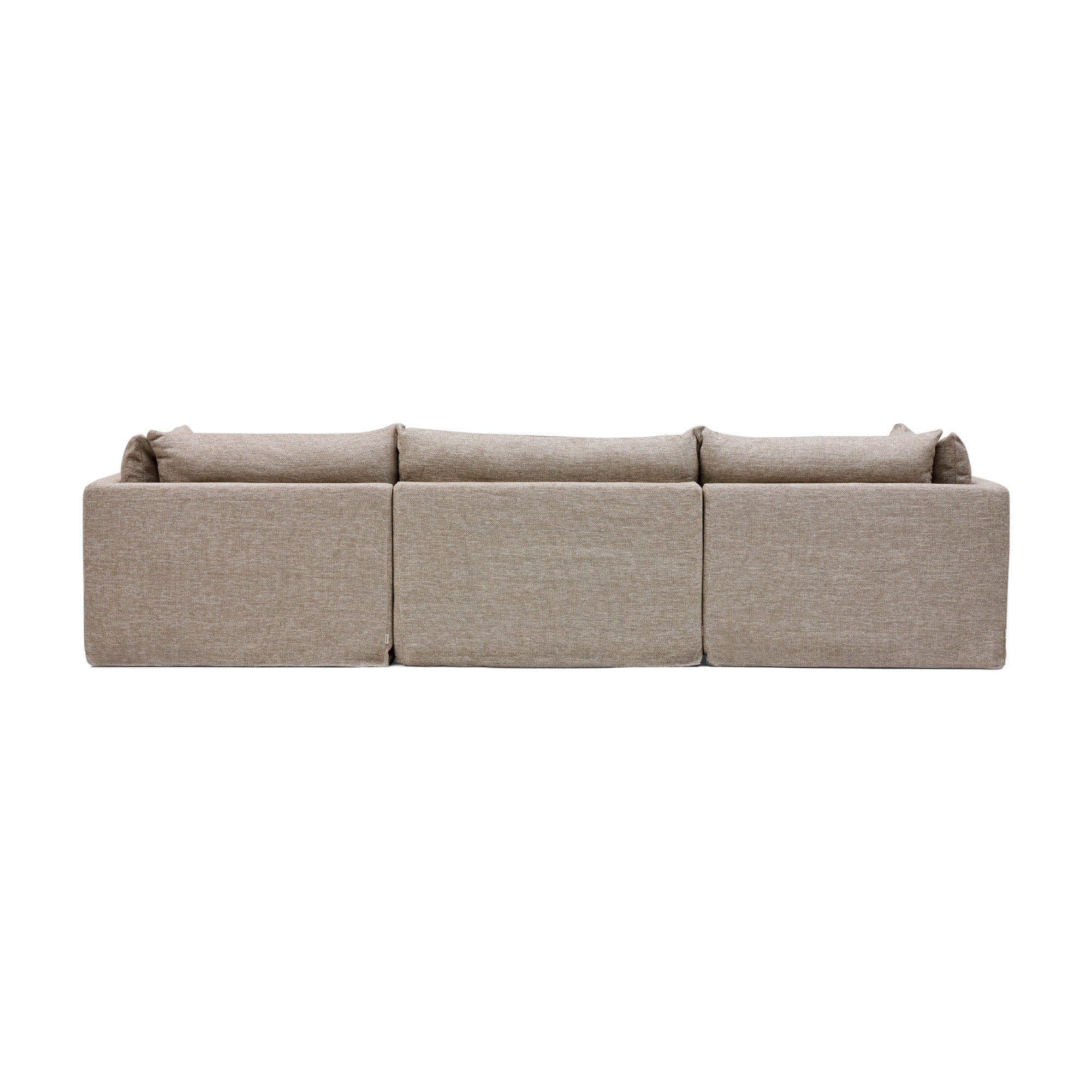 Mia Modular Sofa Husk 3 Seat with Ottoman
