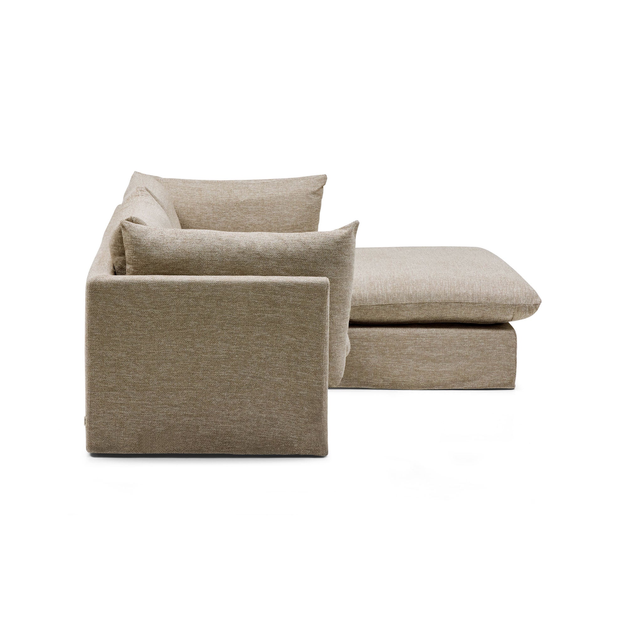Mia Modular Sofa Husk 2 Seat with Ottoman