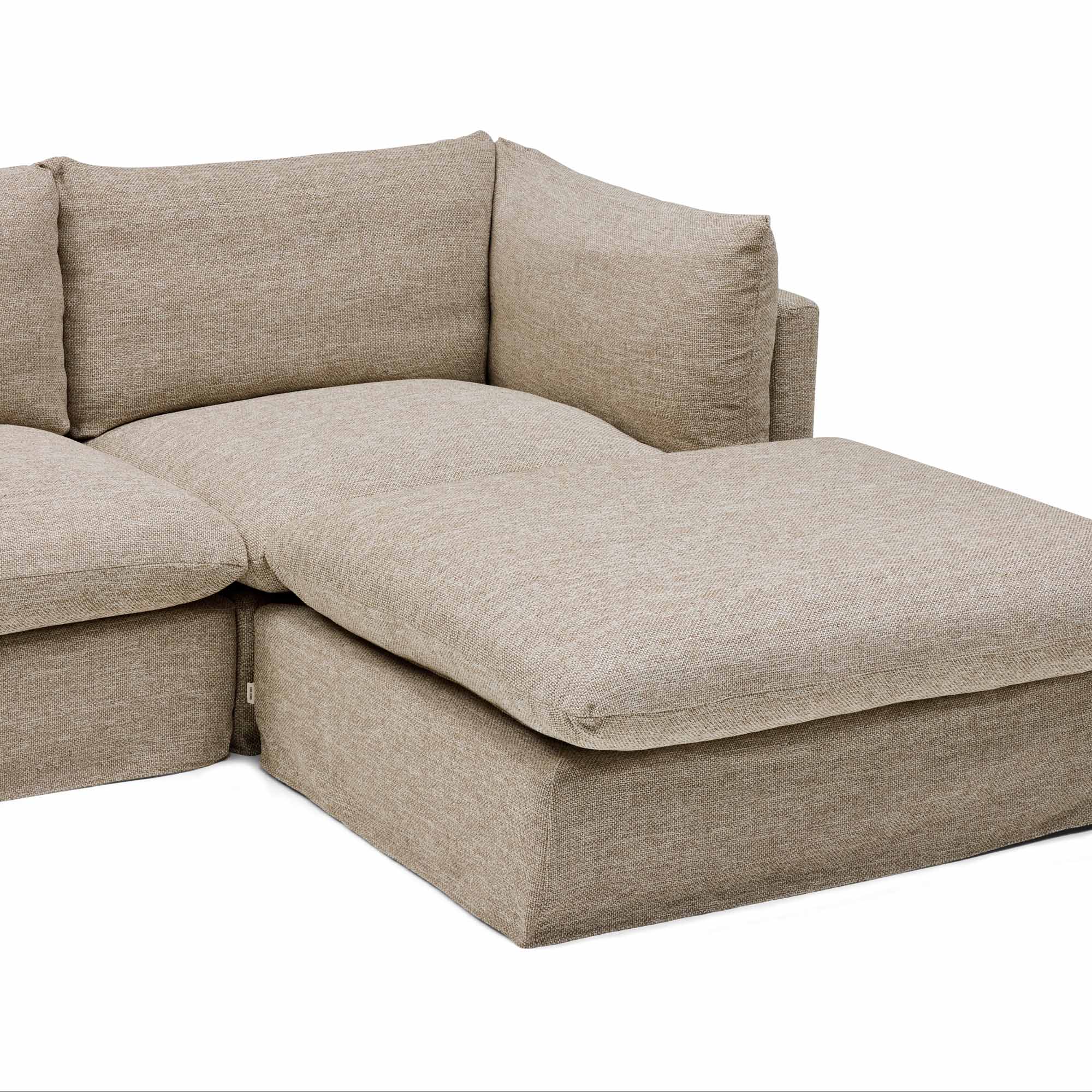 Mia Modular Sofa Husk 2 Seat with Ottoman