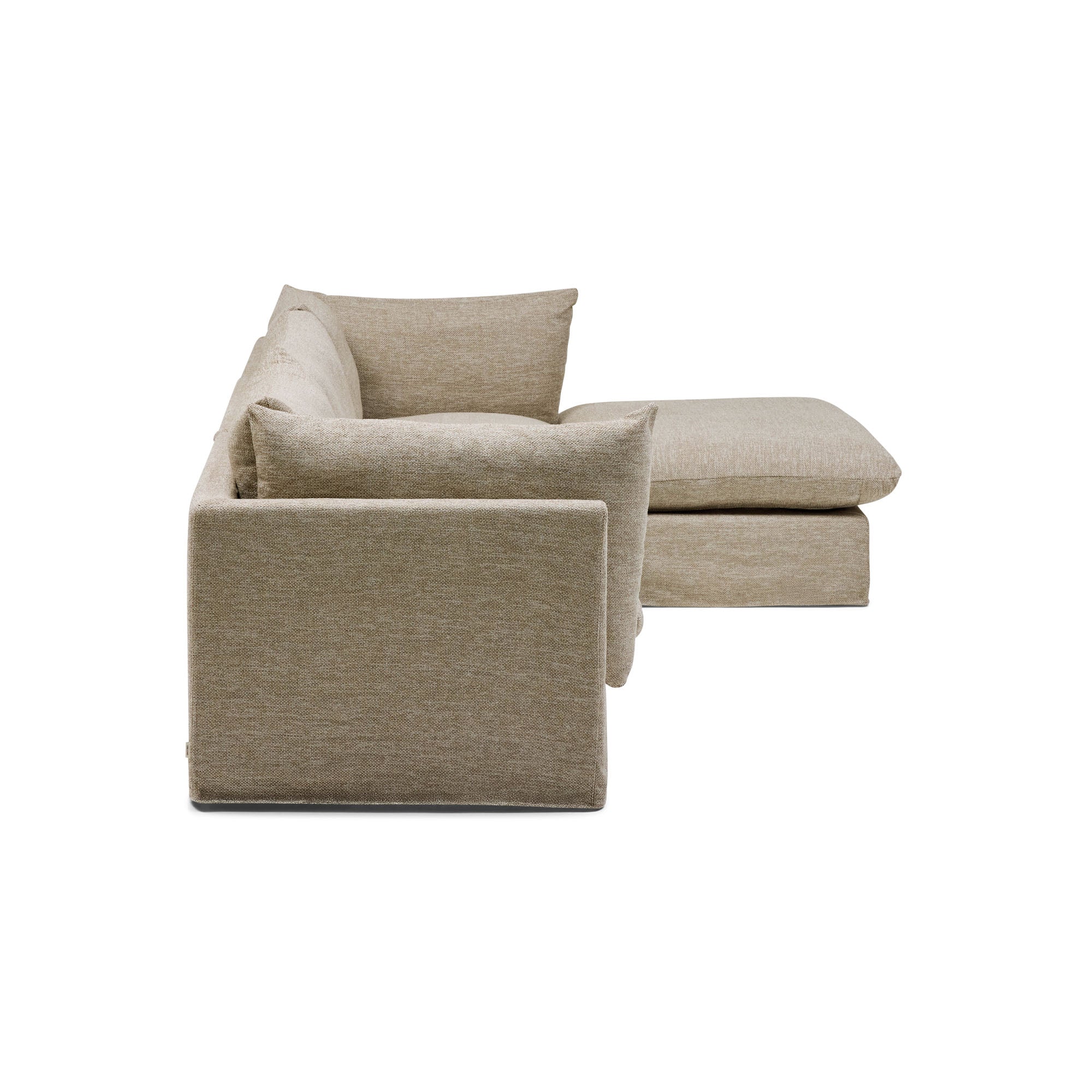 Mia Modular Sofa Husk 3 Seat with Ottoman