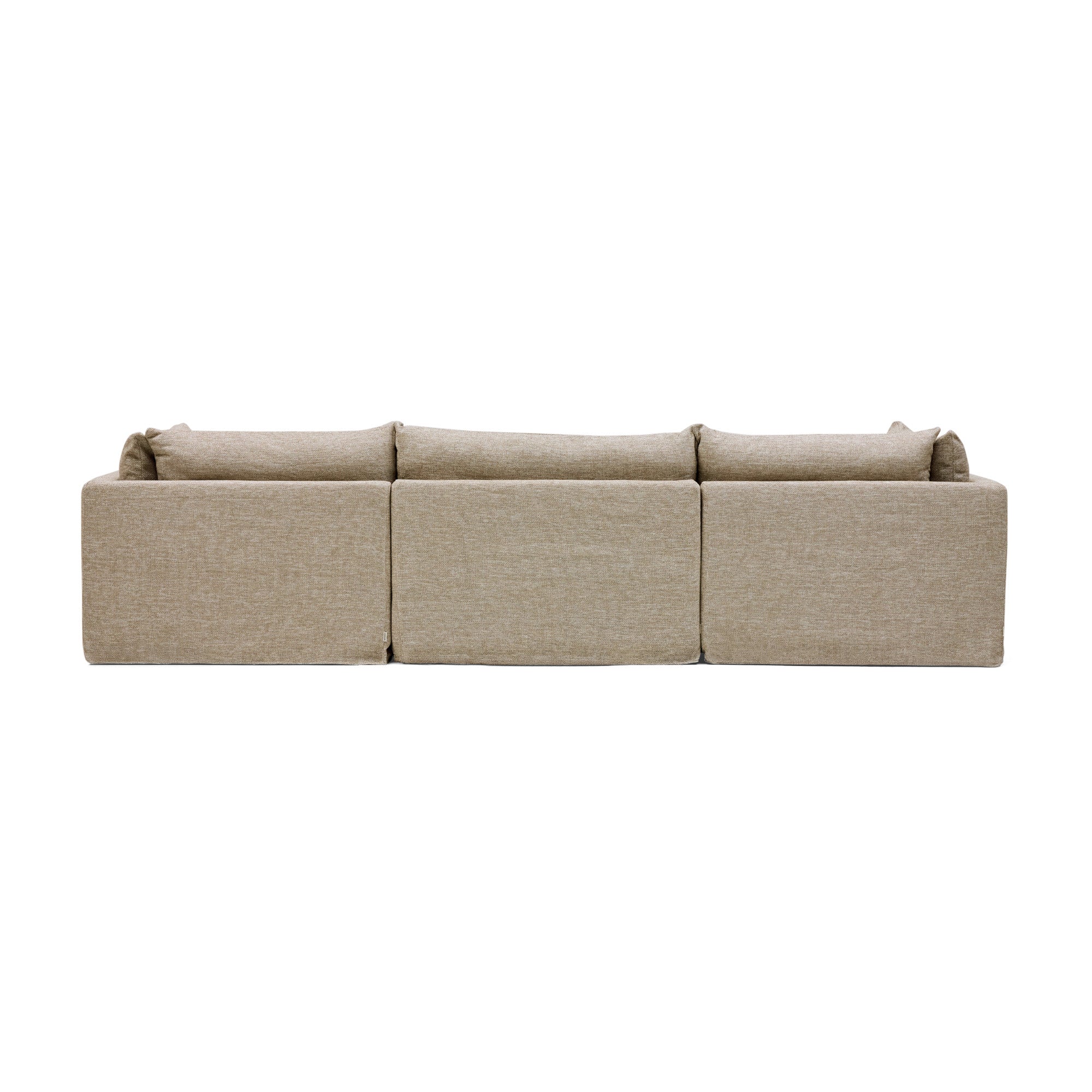 Mia Modular Sofa Husk 3 Seat with Ottoman
