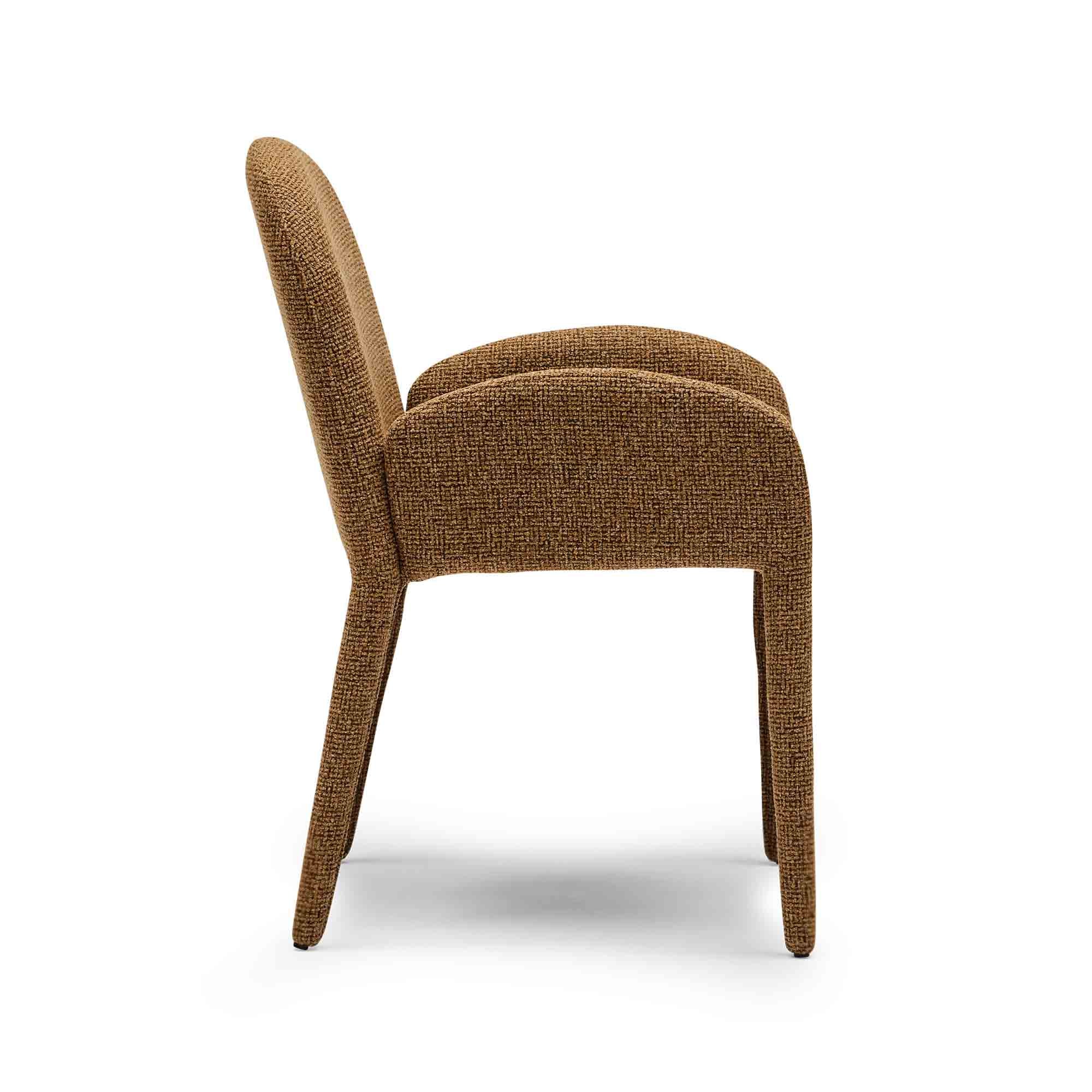 Ellis Dining Armchair Bronzed Honey