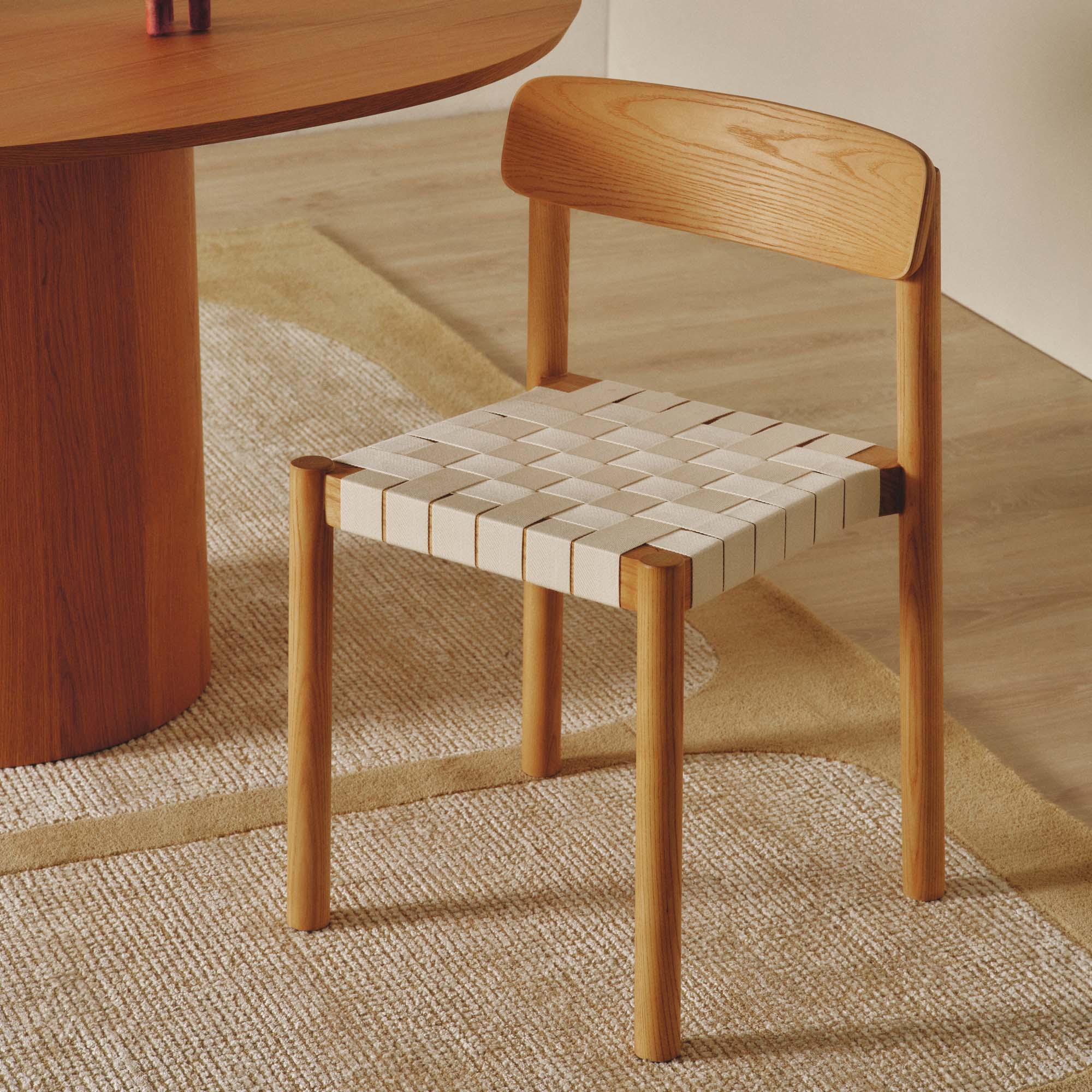 Miri Dining Chair Cream & Natural