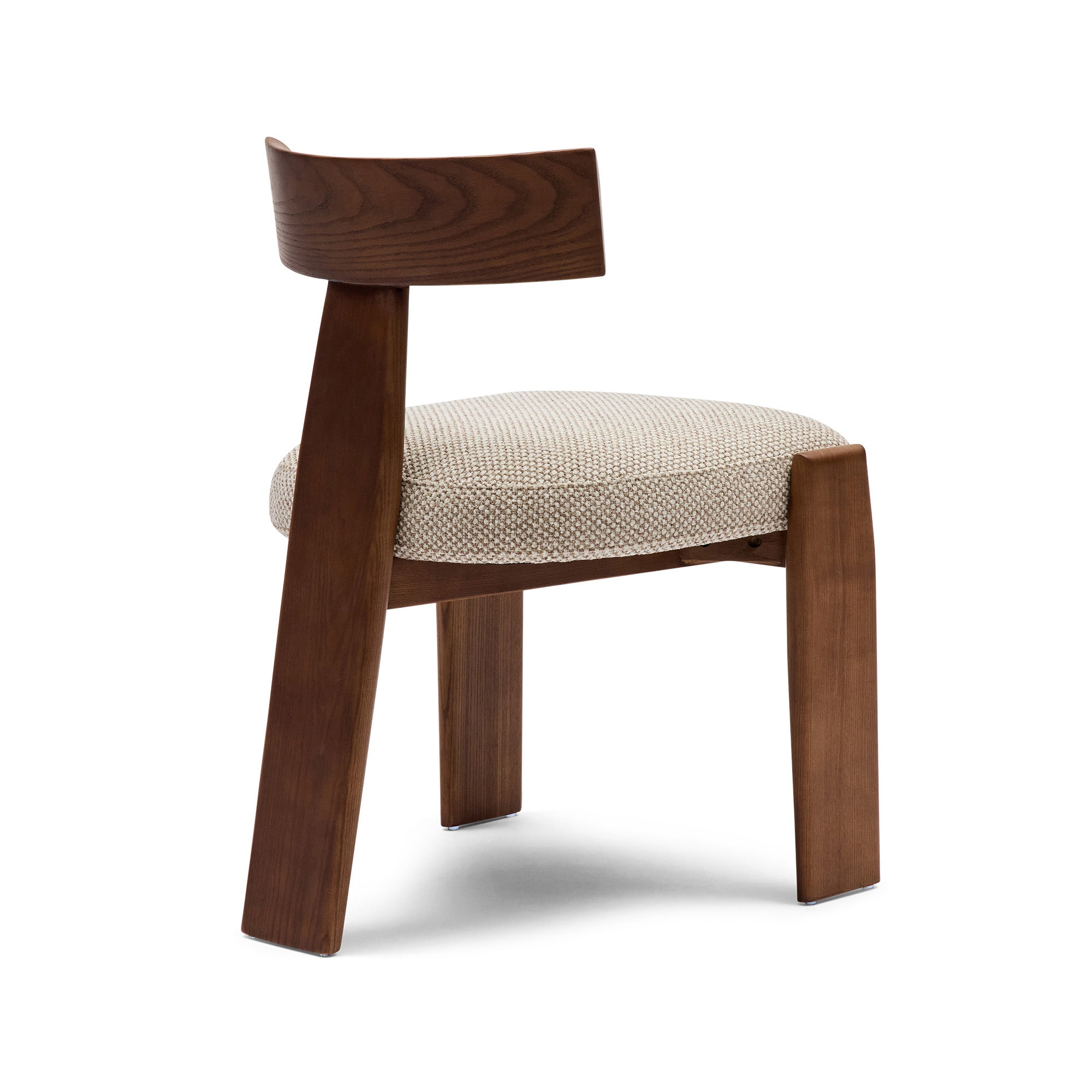 Esra Dining Chair Tusk Beige Walnut