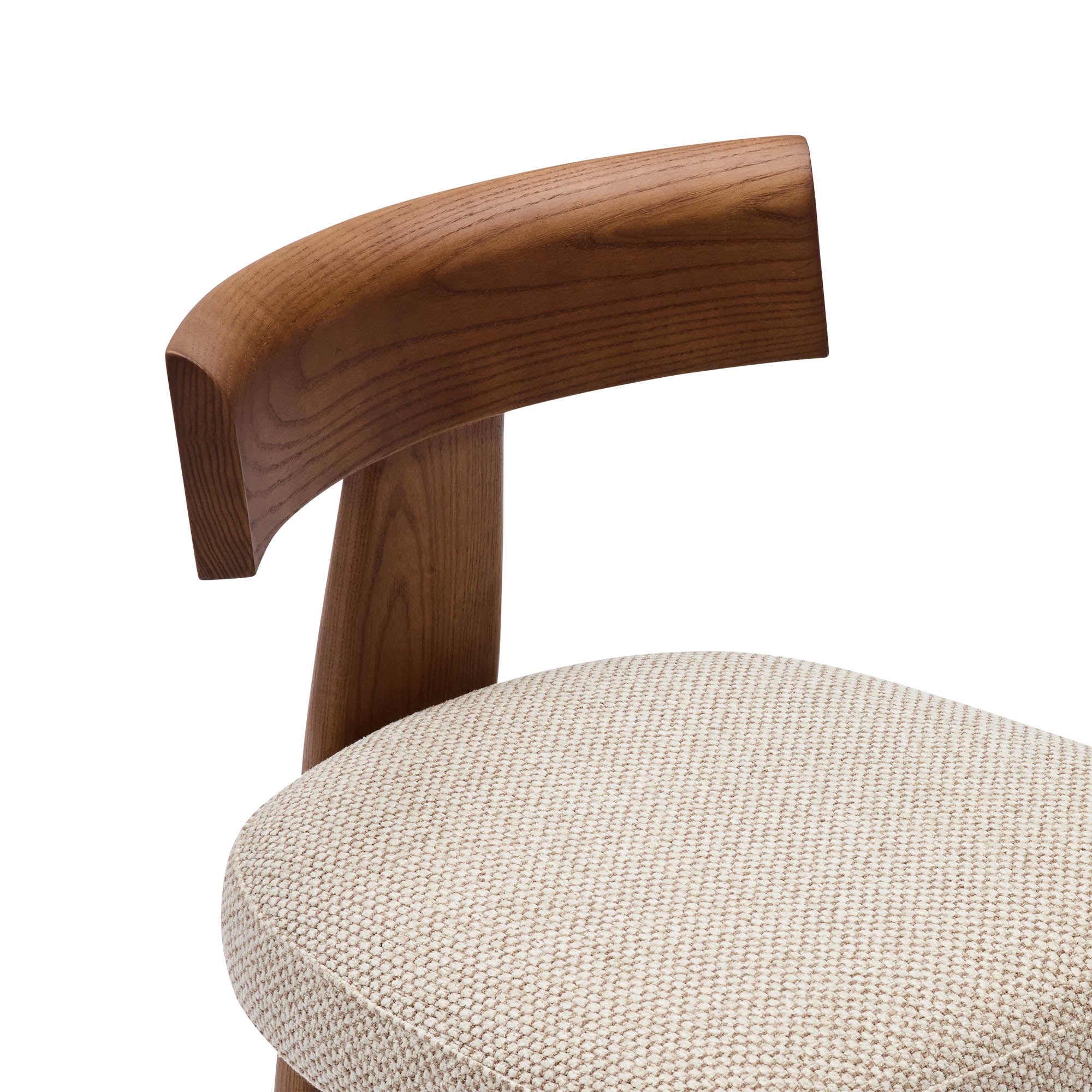 Esra Dining Chair Tusk Beige Walnut