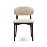 Nola Dining Chair Soft Ecru Walnut