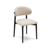 Nola Dining Chair Soft Ecru Walnut