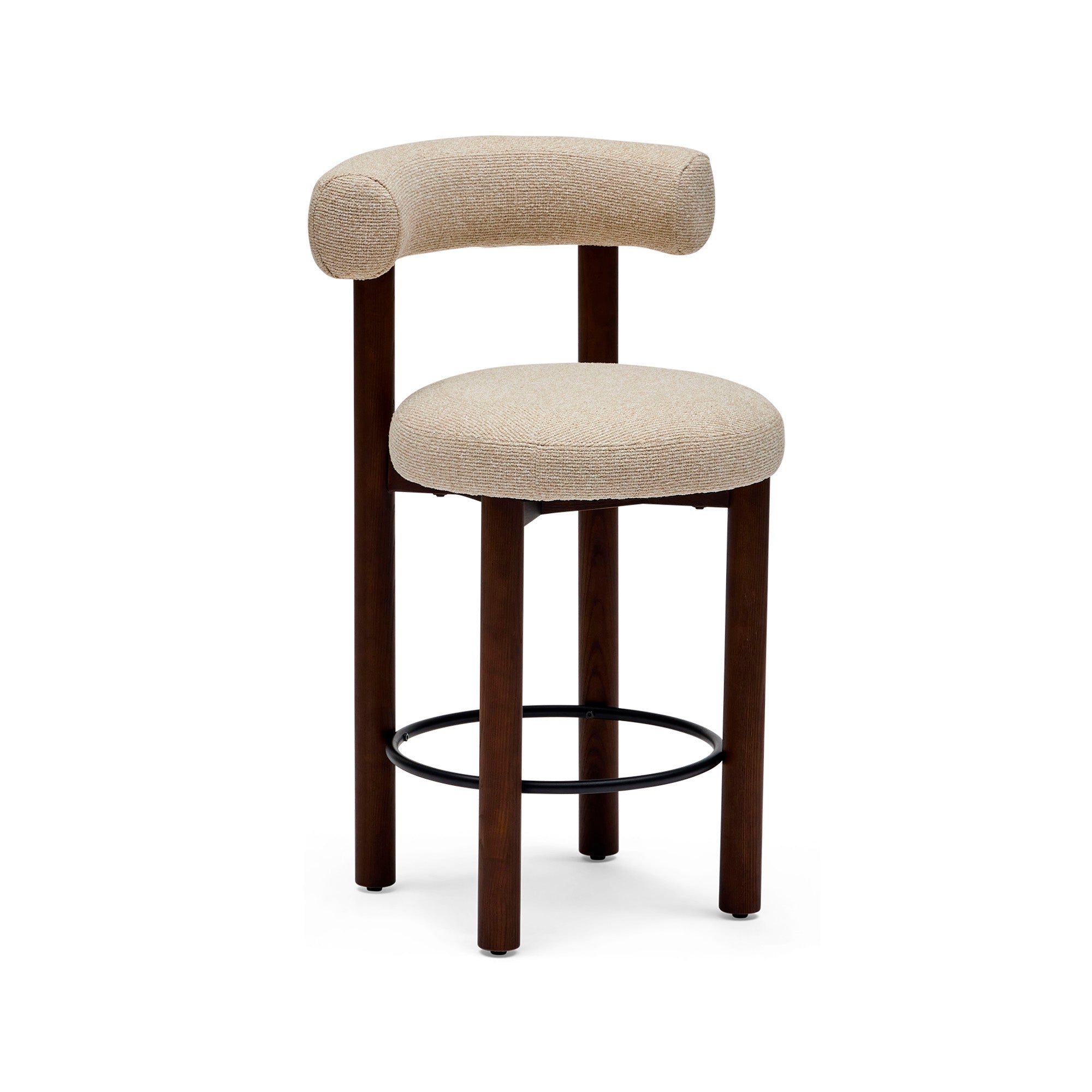Rossi Bar Stool Biscotti Walnut