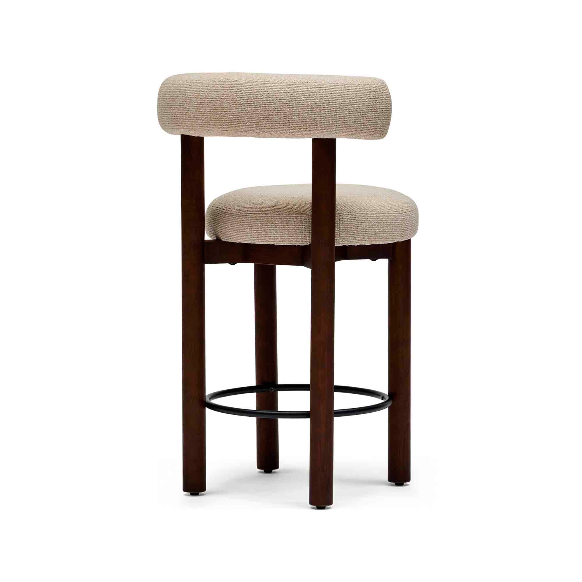 Rossi Bar Stool Biscotti Walnut