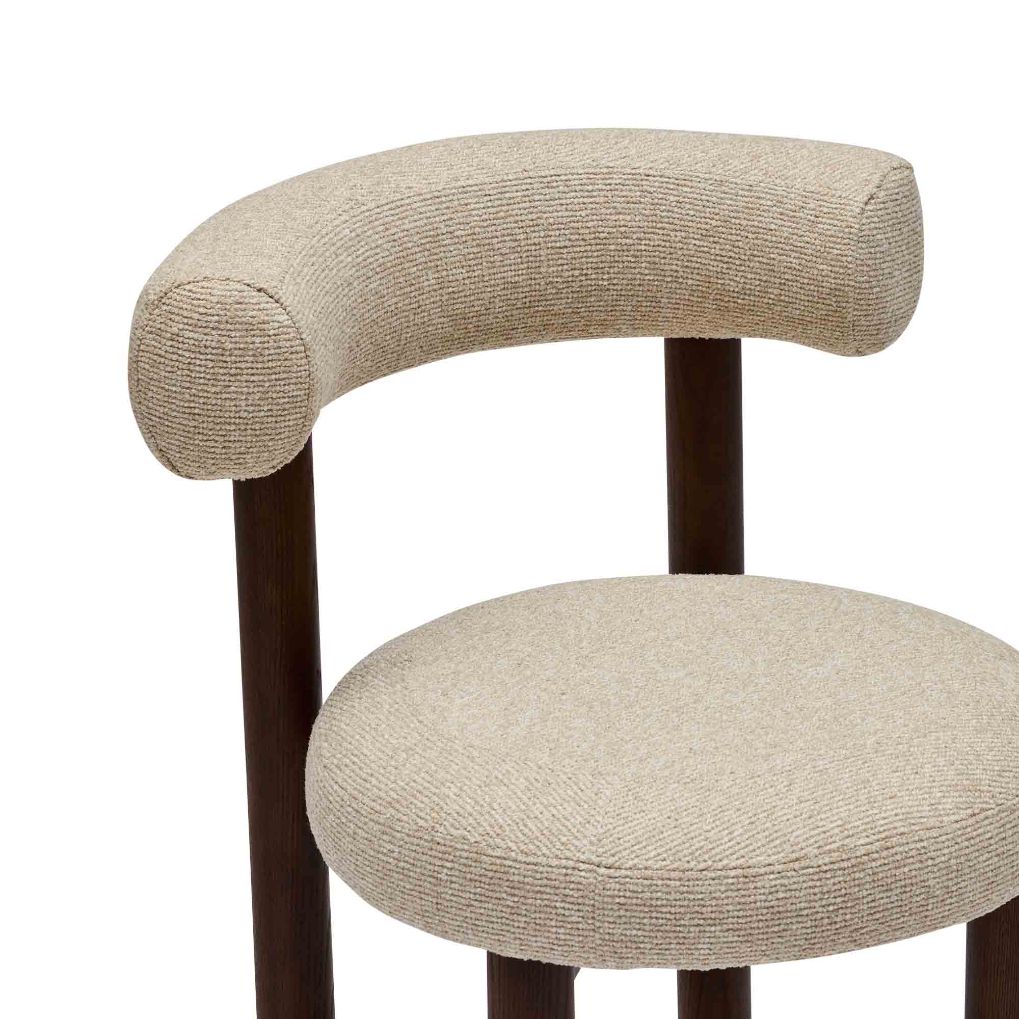 Rossi Bar Stool Biscotti Walnut