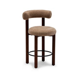 Rossi Bar Stool Mushroom Walnut