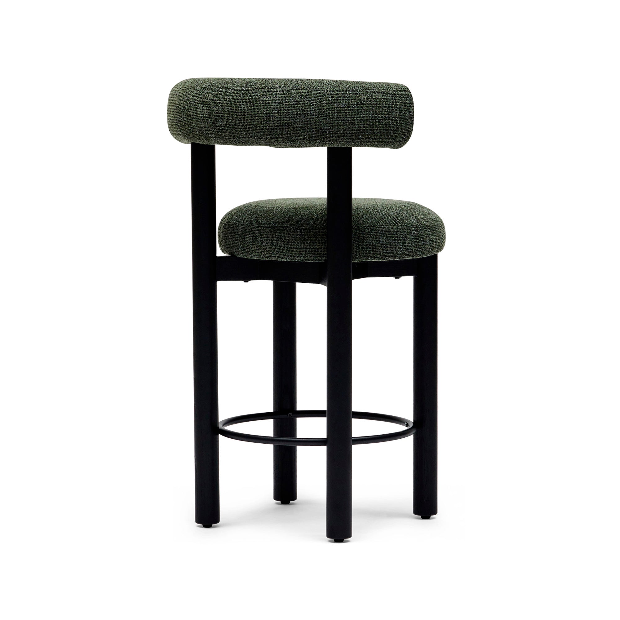 Rossi Bar Stool Moss Green Black