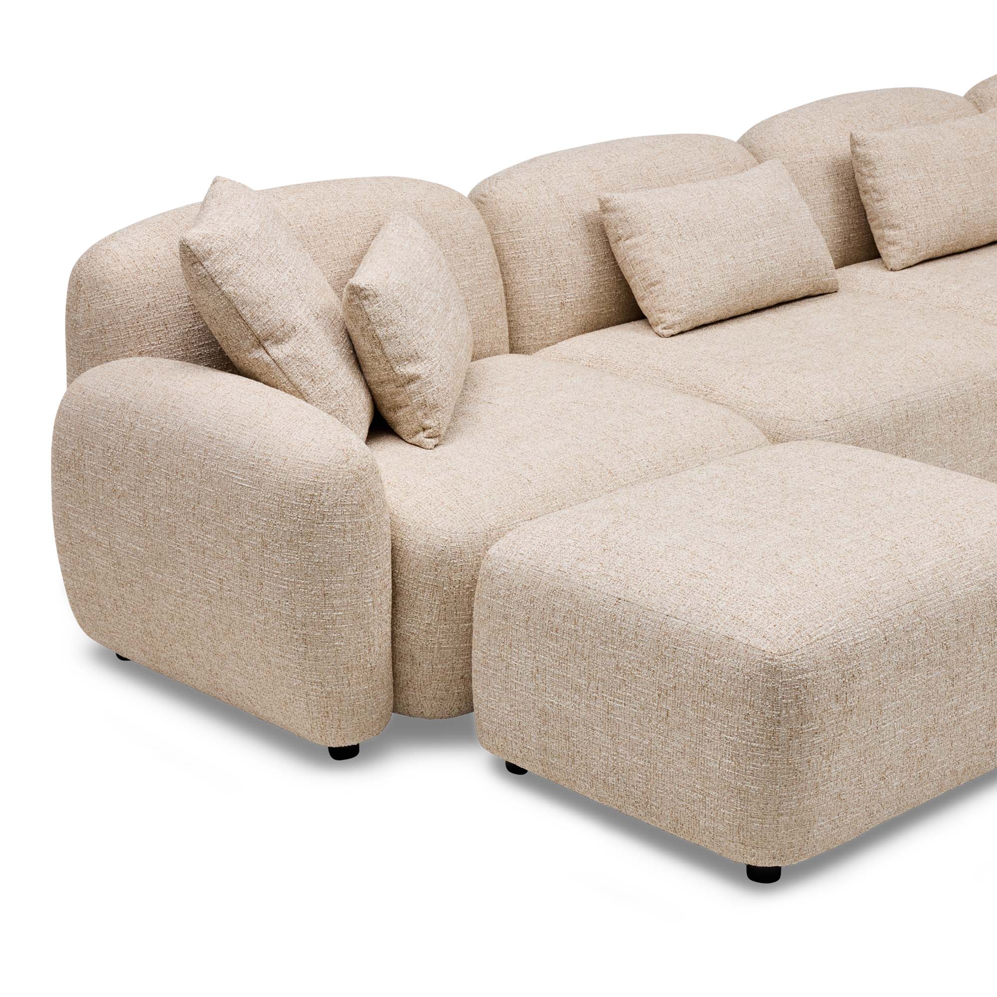 Kaia Modular Sofa 3 Seat with Ottoman