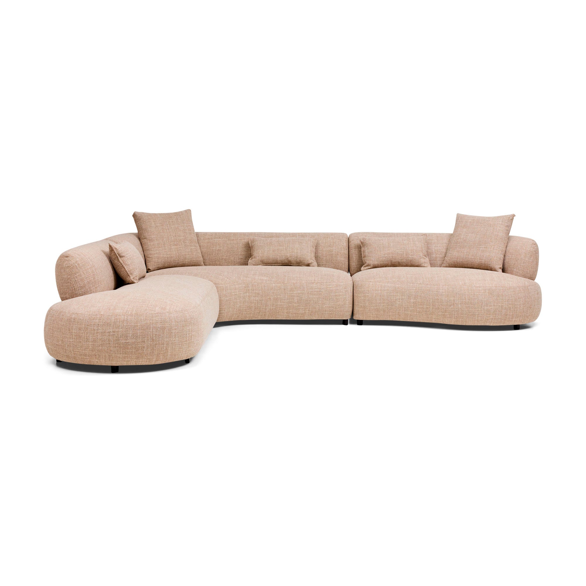 Beni Modular Sofa Left Chaise Claystone