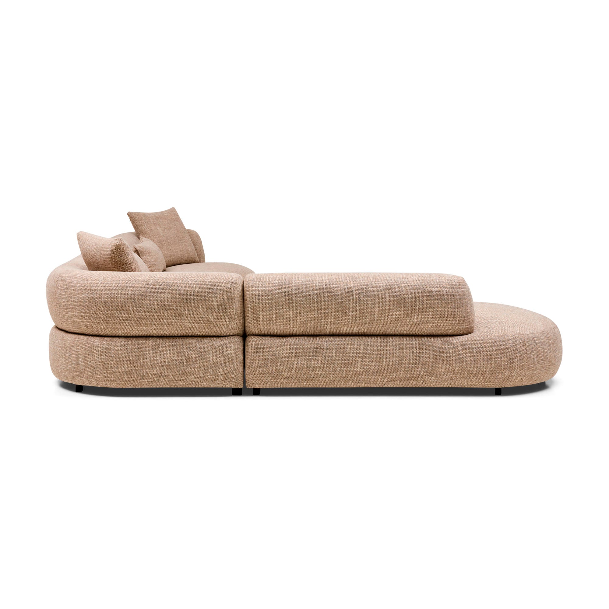 Beni Modular Sofa Left Chaise Claystone
