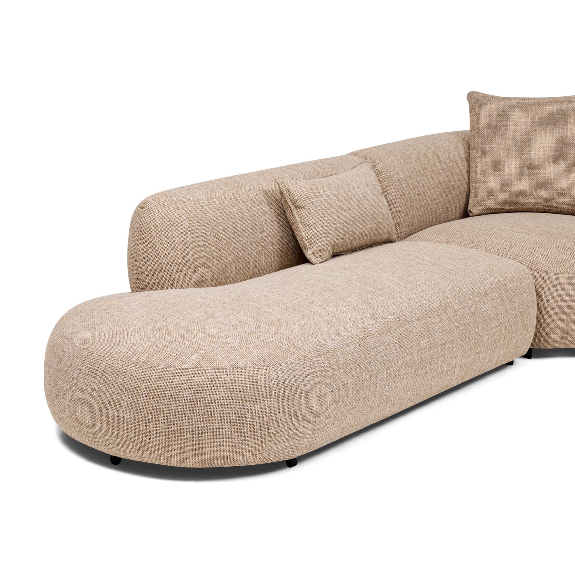 Beni Modular Sofa Left Chaise Claystone