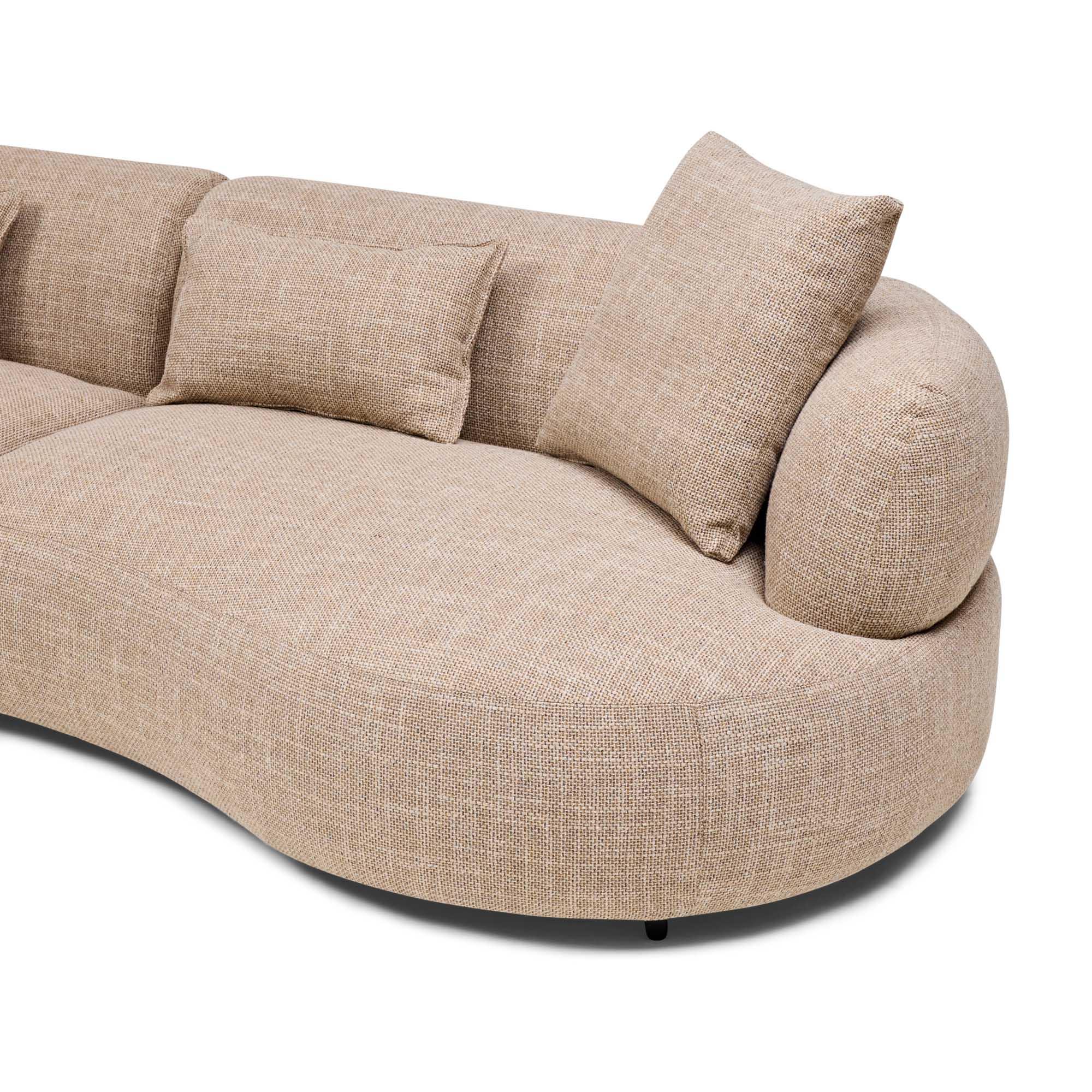 Beni Modular Sofa Left Chaise Claystone