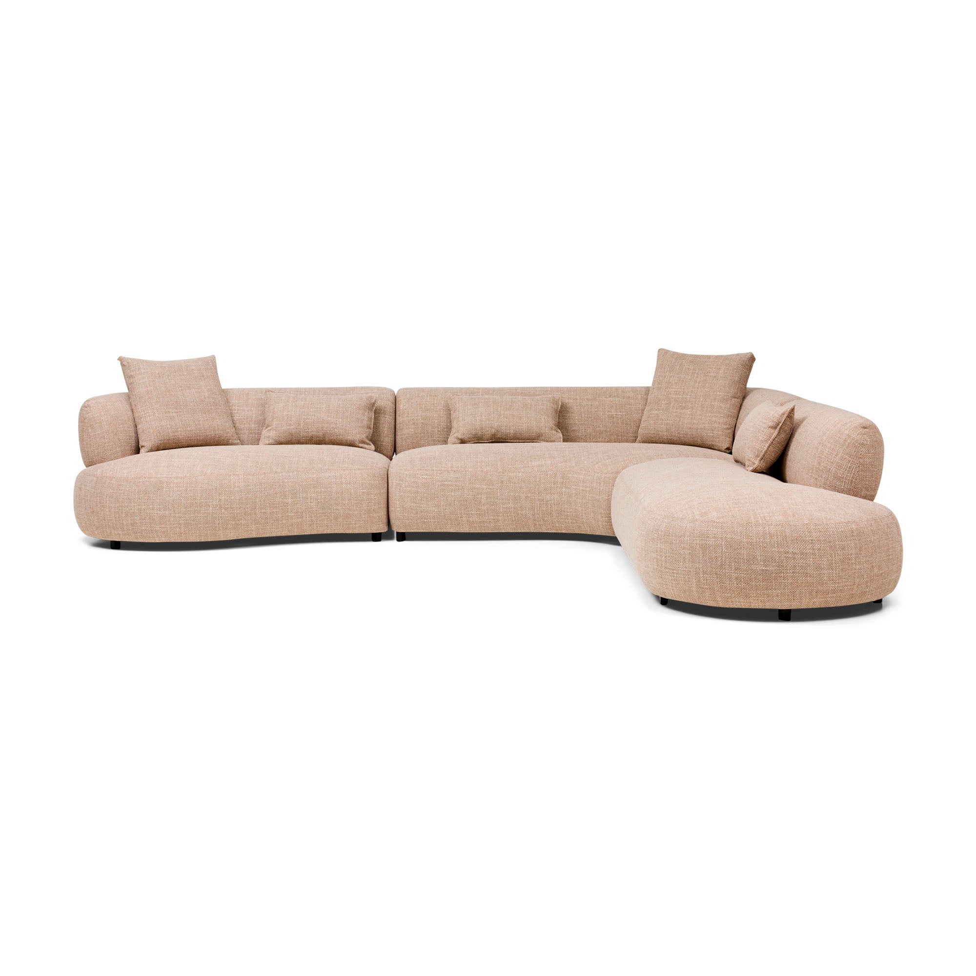 Beni Modular Sofa Right Chaise Claystone