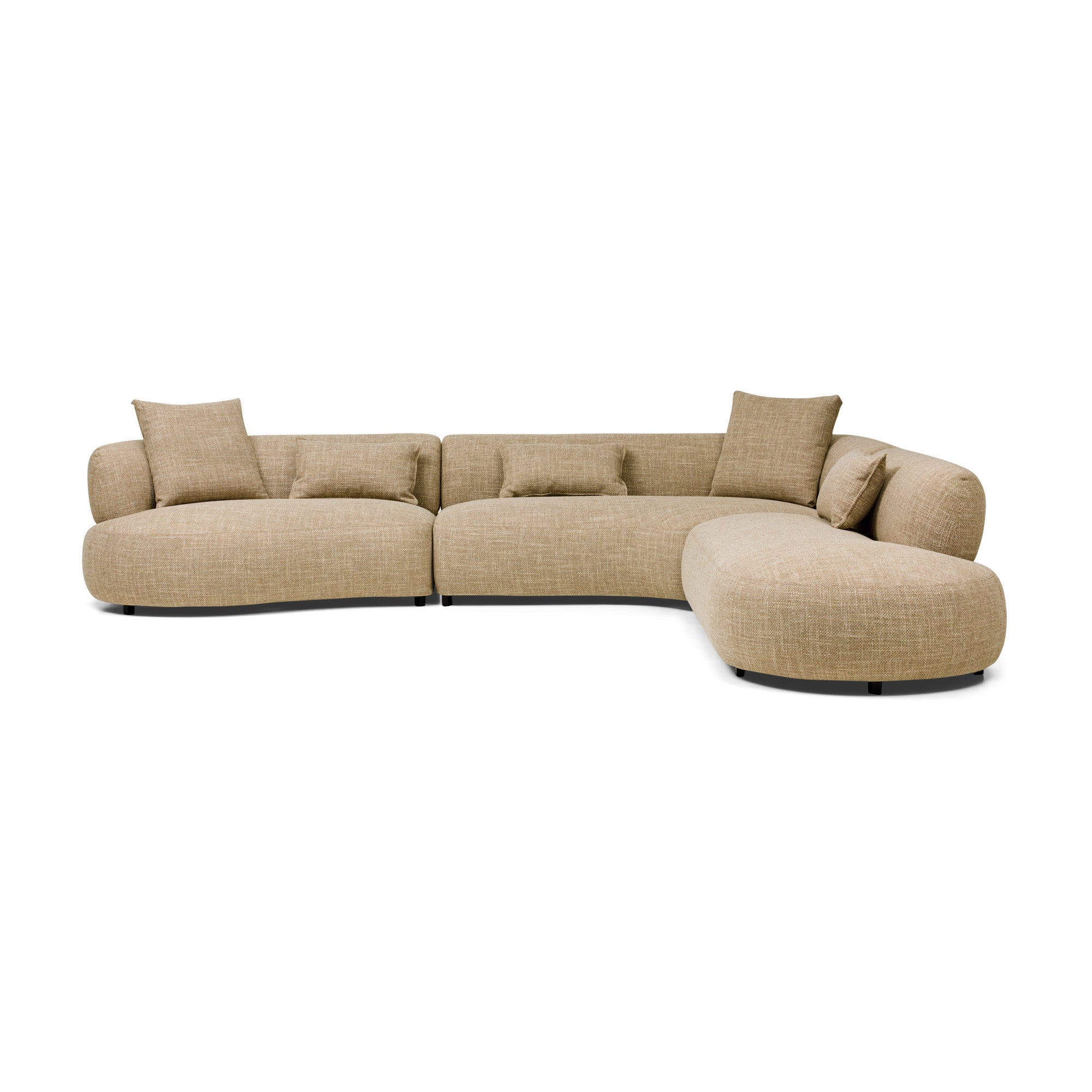 Beni Modular Sofa Right Chaise Claystone