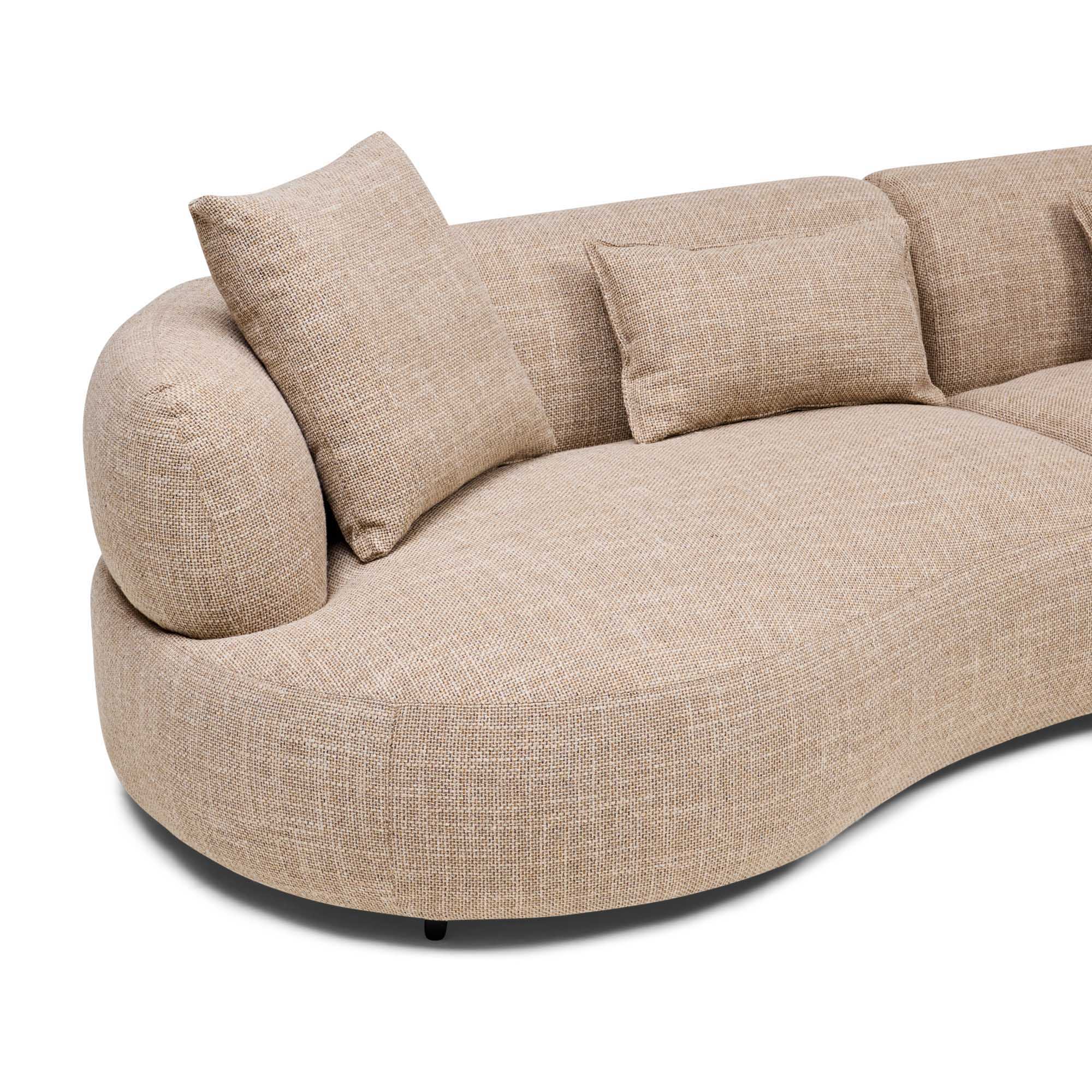 Beni Modular Sofa Right Chaise Claystone