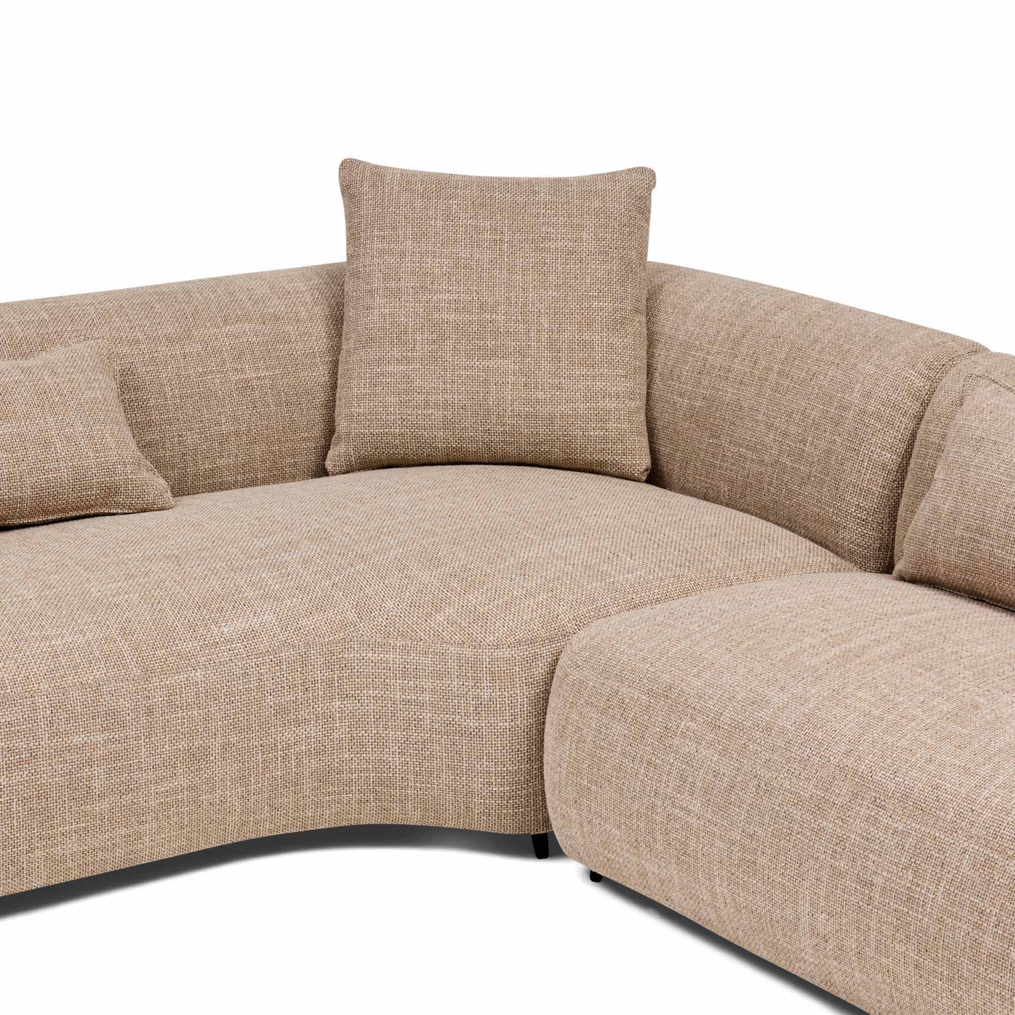 Beni Modular Sofa Right Chaise Claystone