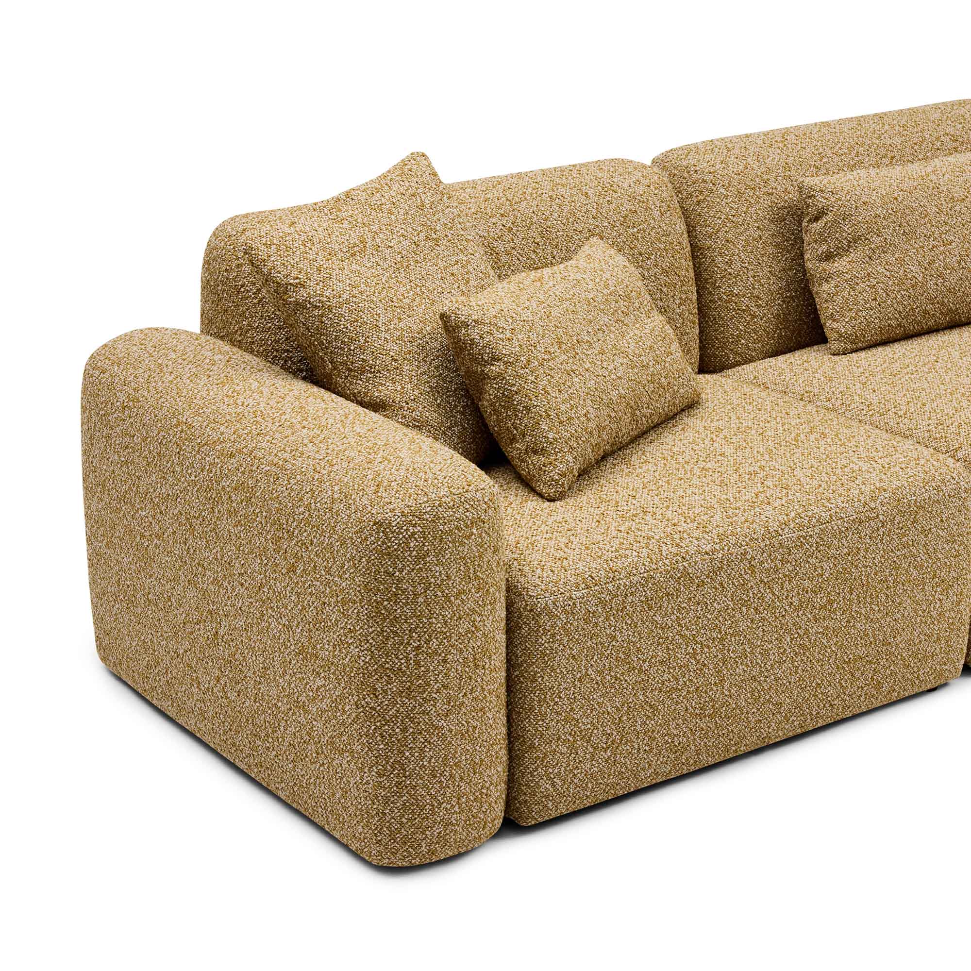 Paige Modular Sofa Dijon 2 Seat with Ottoman