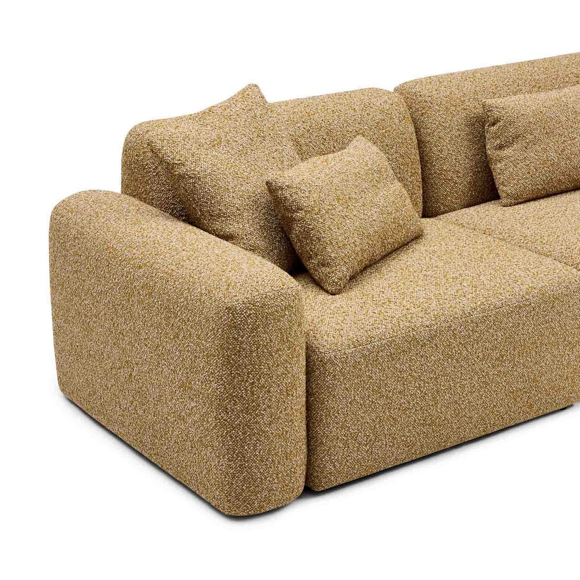 Paige Modular Sofa Dijon 3 Seat with Ottoman