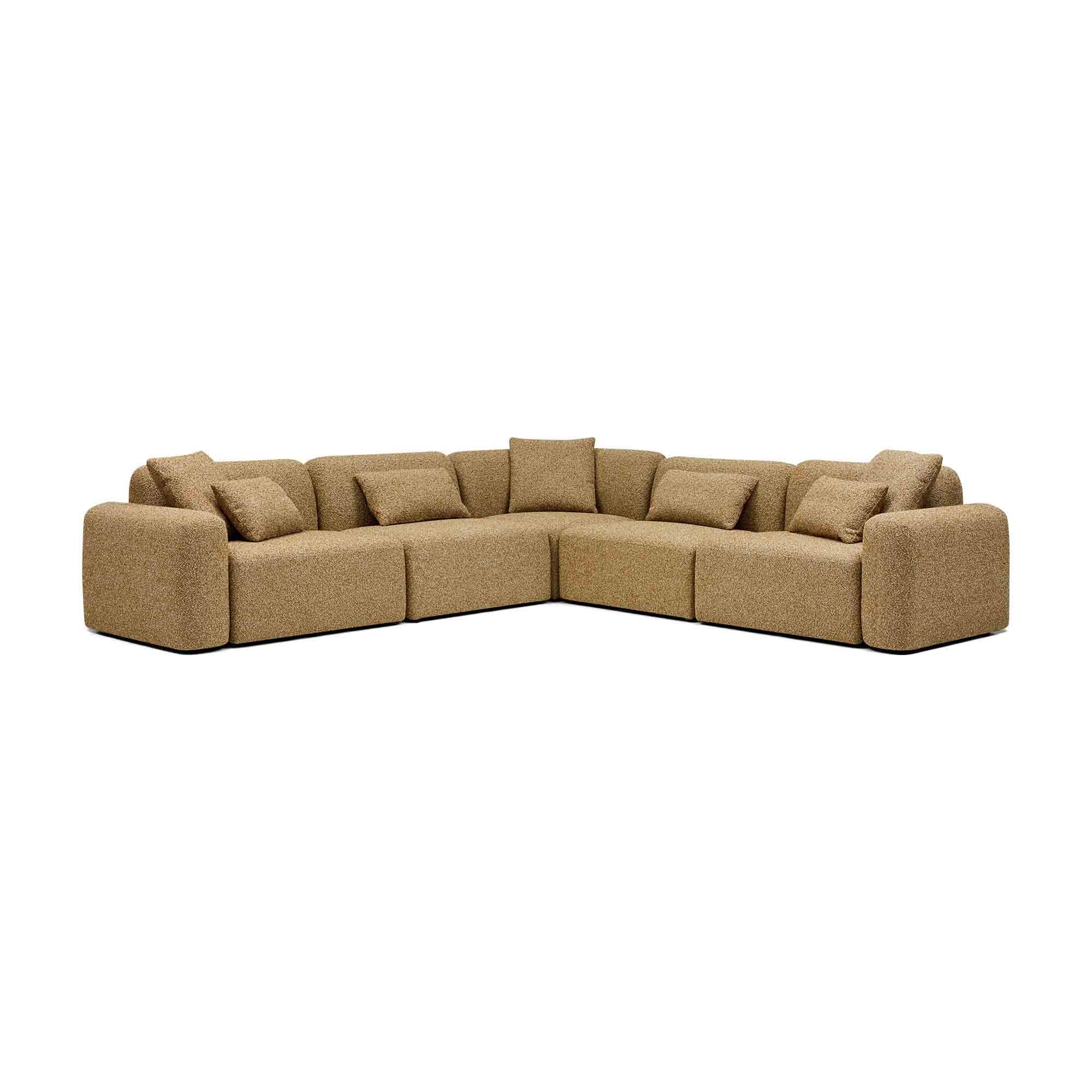 Paige Modular Sofa Dijon 5 Seat Corner