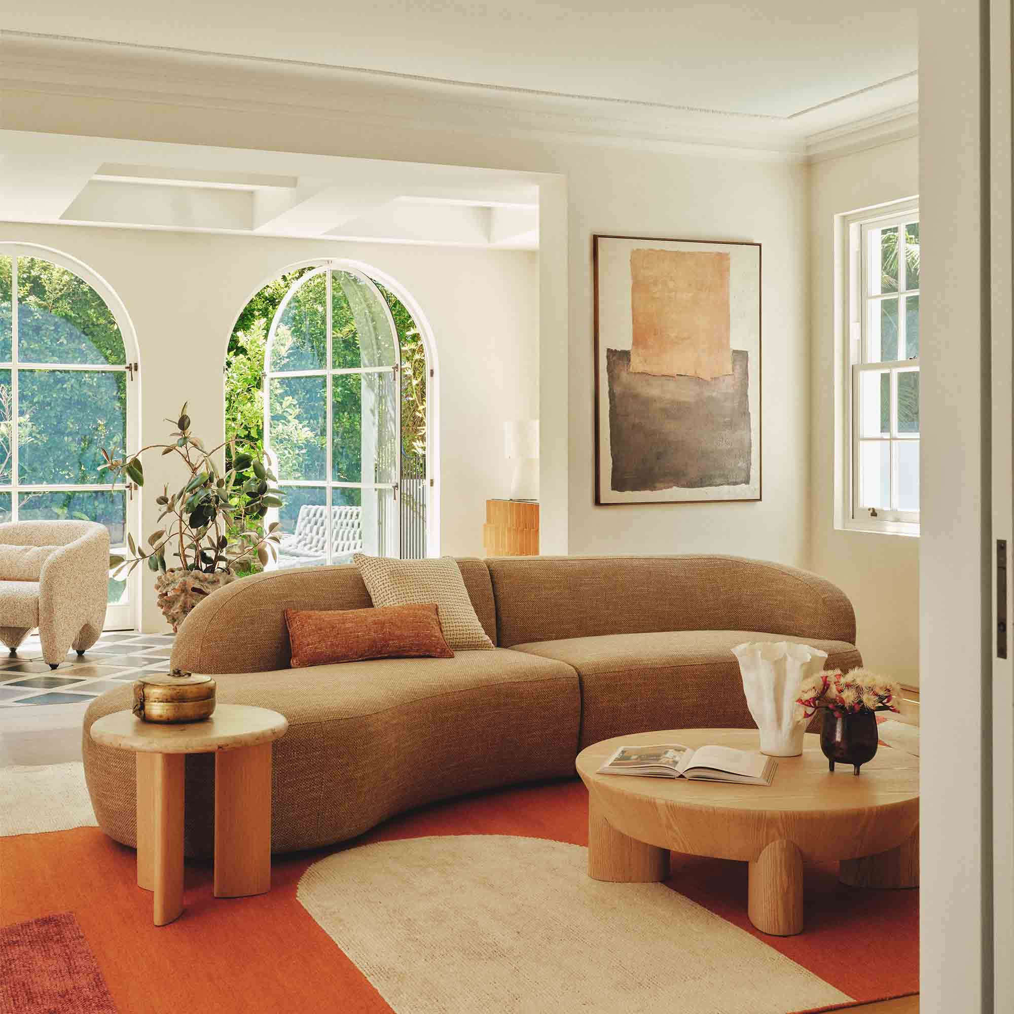 Lune Modular Sofa Left Woodsmoke